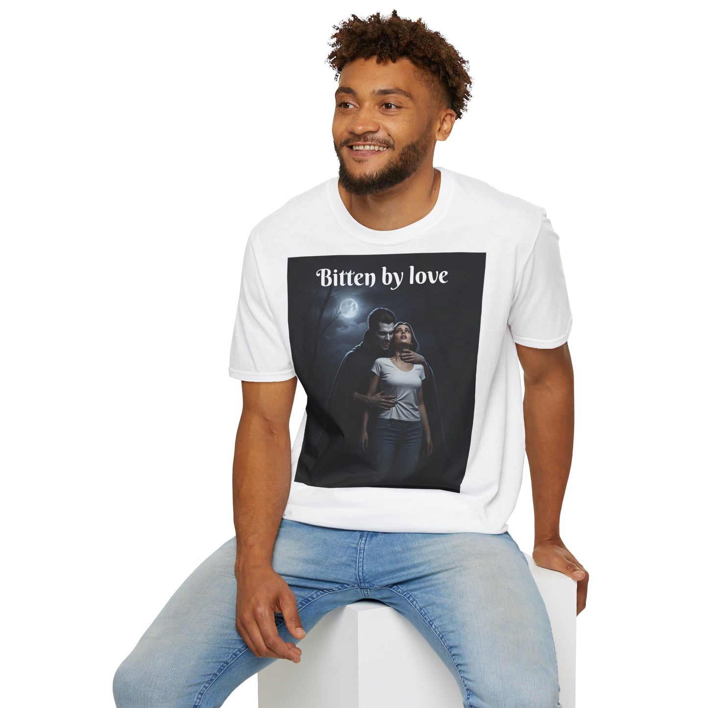 Customizable Unisex Cotton Softstyle Halloween T-Shirt - Romantic Gift, Couple's Apparel, Halloween Costume, Love Story Merchandise, Vintage Graphic Tee