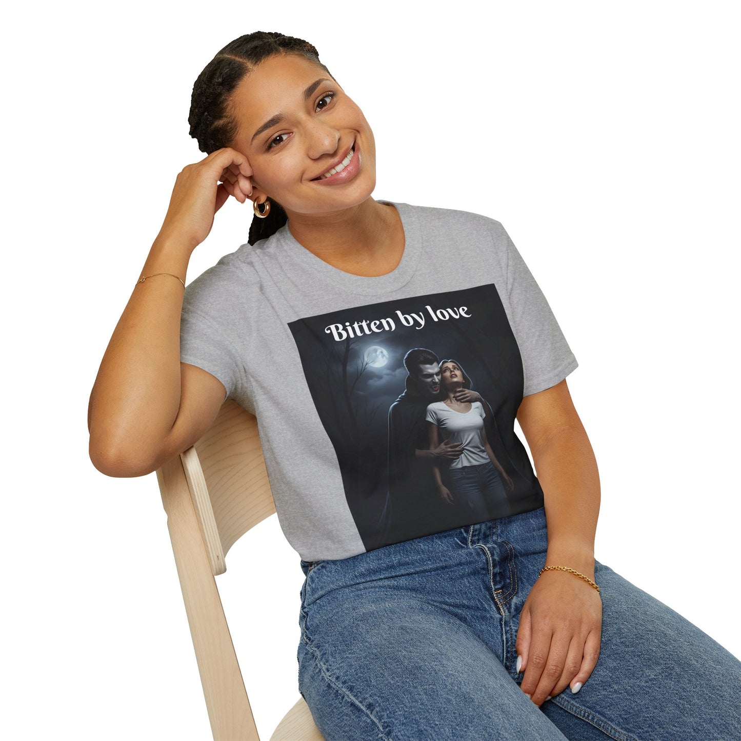 Customizable Unisex Cotton Softstyle Halloween T-Shirt - Romantic Gift, Couple's Apparel, Halloween Costume, Love Story Merchandise, Vintage Graphic Tee