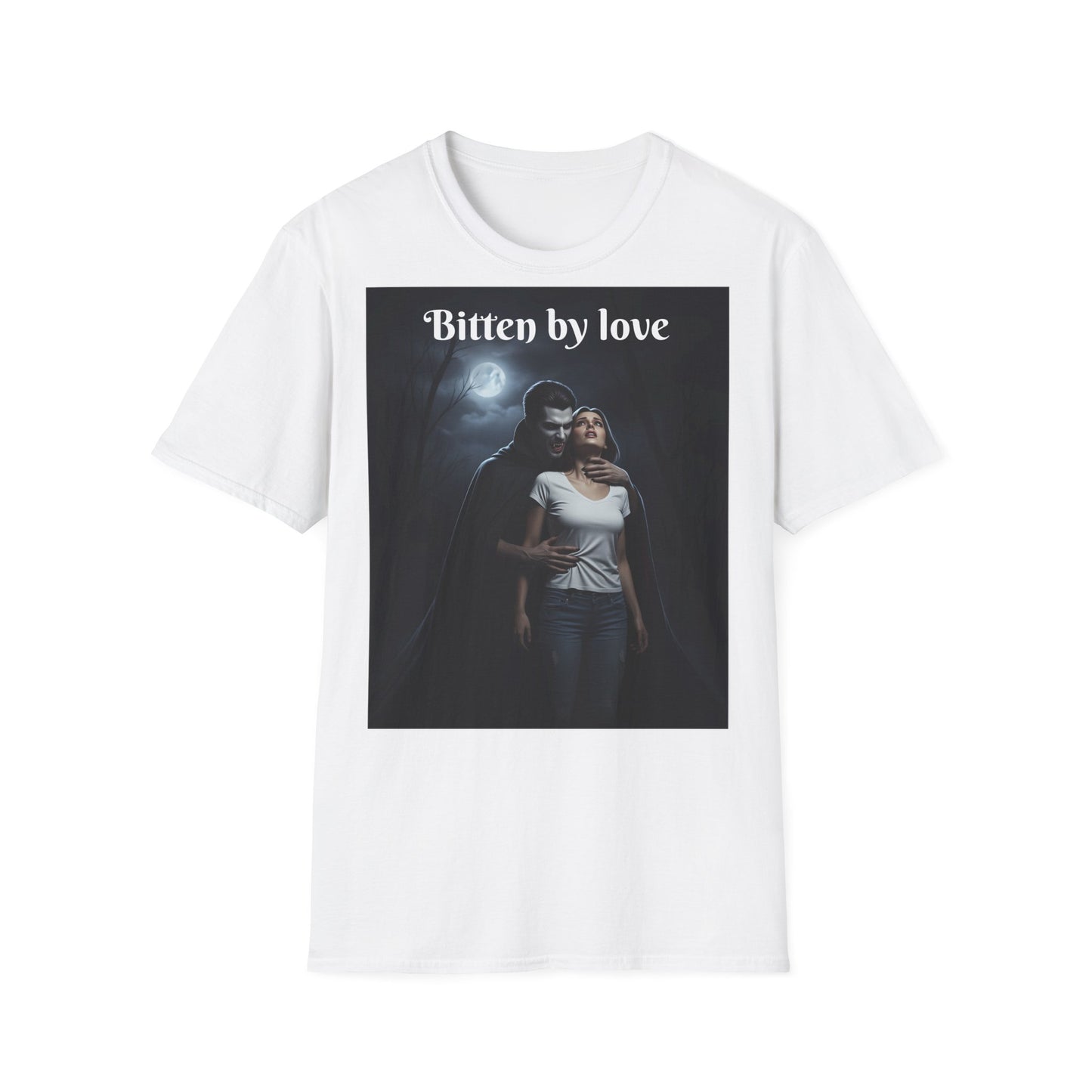 Customizable Unisex Cotton Softstyle Halloween T-Shirt - Romantic Gift, Couple's Apparel, Halloween Costume, Love Story Merchandise, Vintage Graphic Tee