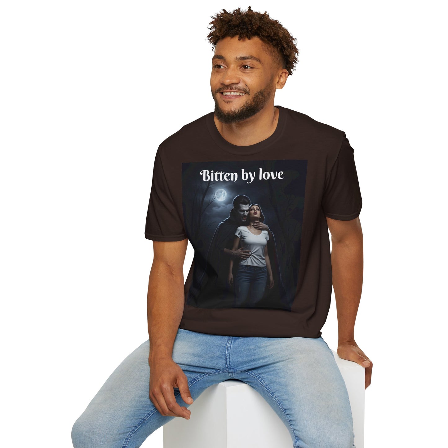 Customizable Unisex Cotton Softstyle Halloween T-Shirt - Romantic Gift, Couple's Apparel, Halloween Costume, Love Story Merchandise, Vintage Graphic Tee