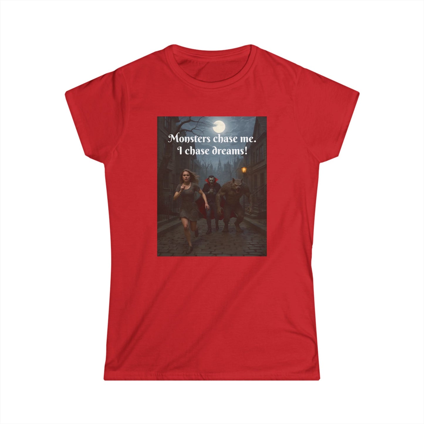 Customizable Woman Cotton Softstyle Halloween T-Shirt - Unique Halloween Apparel..