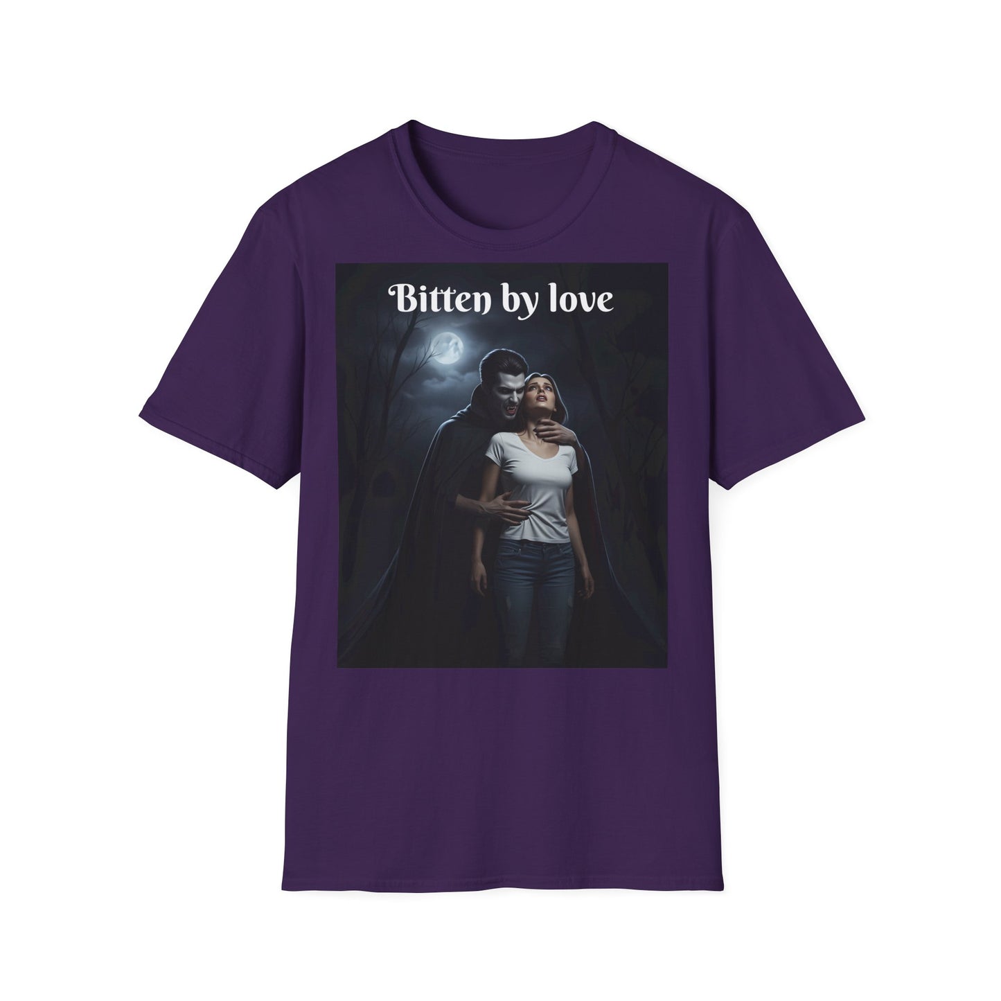 Customizable Unisex Cotton Softstyle Halloween T-Shirt - Romantic Gift, Couple's Apparel, Halloween Costume, Love Story Merchandise, Vintage Graphic Tee