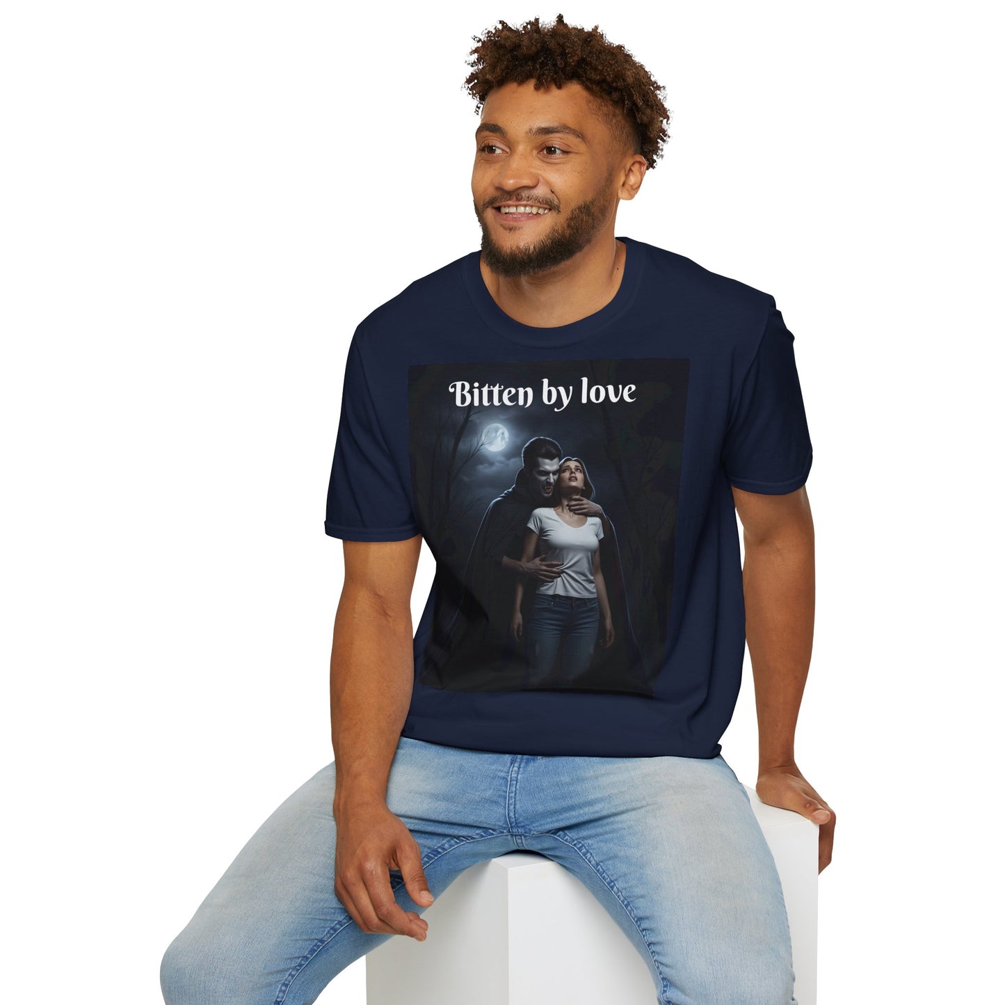 Customizable Unisex Cotton Softstyle Halloween T-Shirt - Romantic Gift, Couple's Apparel, Halloween Costume, Love Story Merchandise, Vintage Graphic Tee