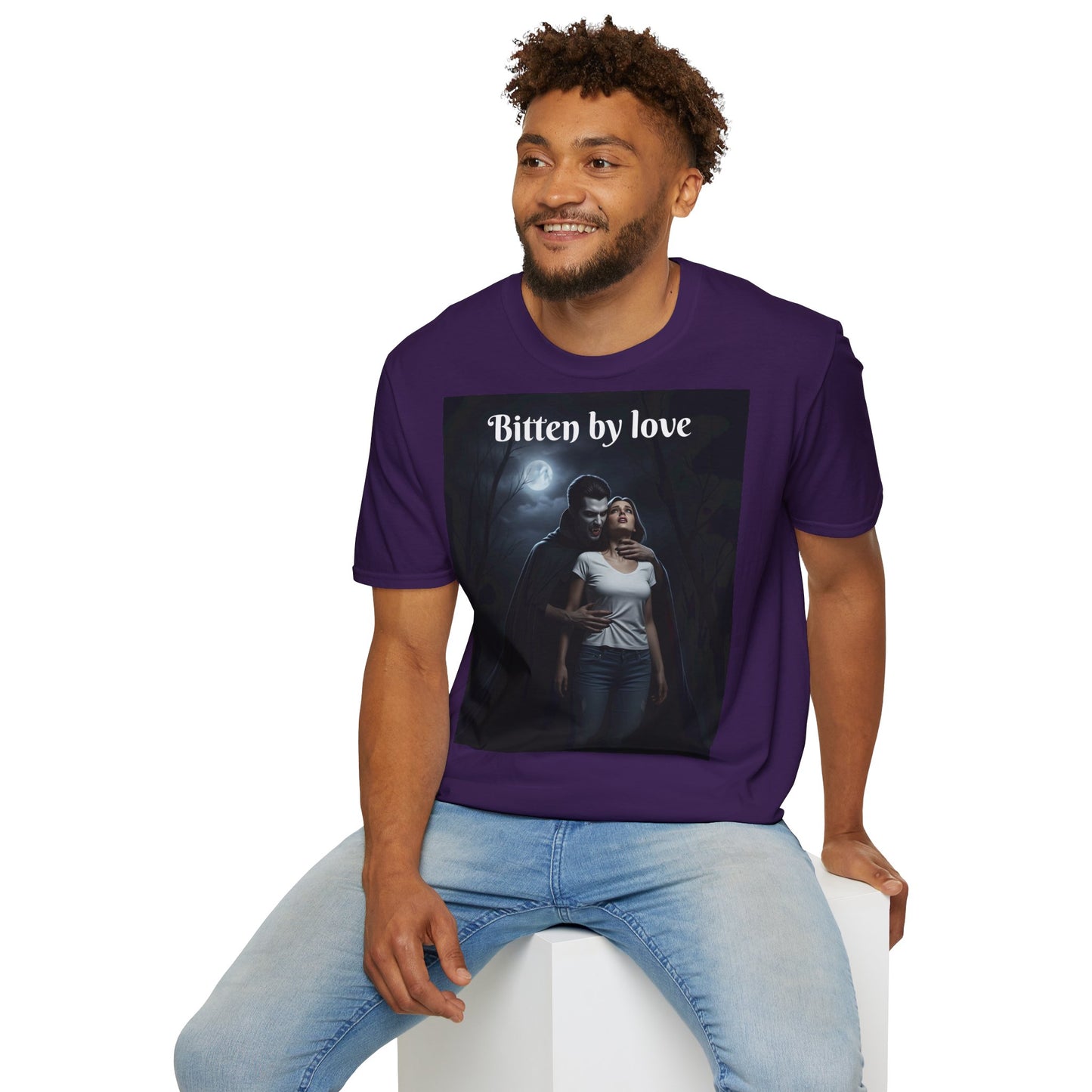 Customizable Unisex Cotton Softstyle Halloween T-Shirt - Romantic Gift, Couple's Apparel, Halloween Costume, Love Story Merchandise, Vintage Graphic Tee