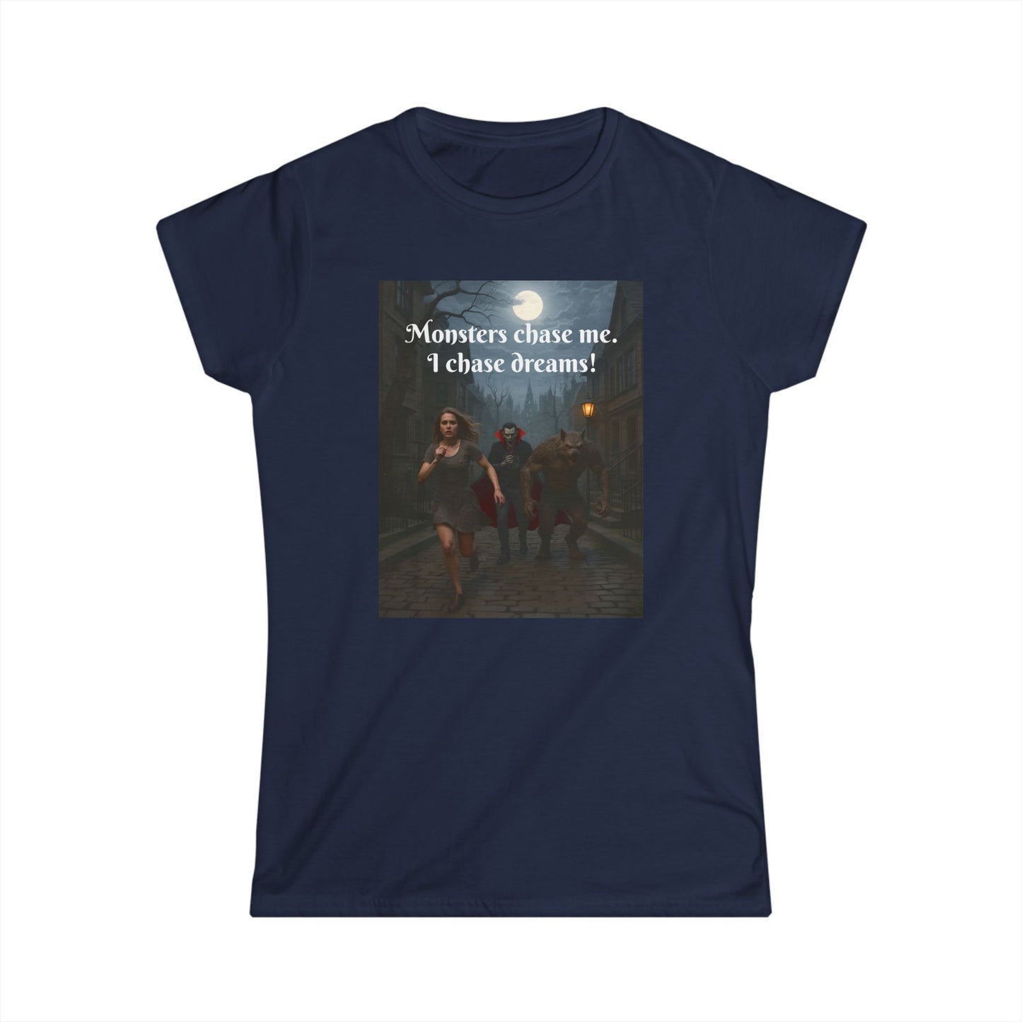 Customizable Woman Cotton Softstyle Halloween T-Shirt - Unique Halloween Apparel..