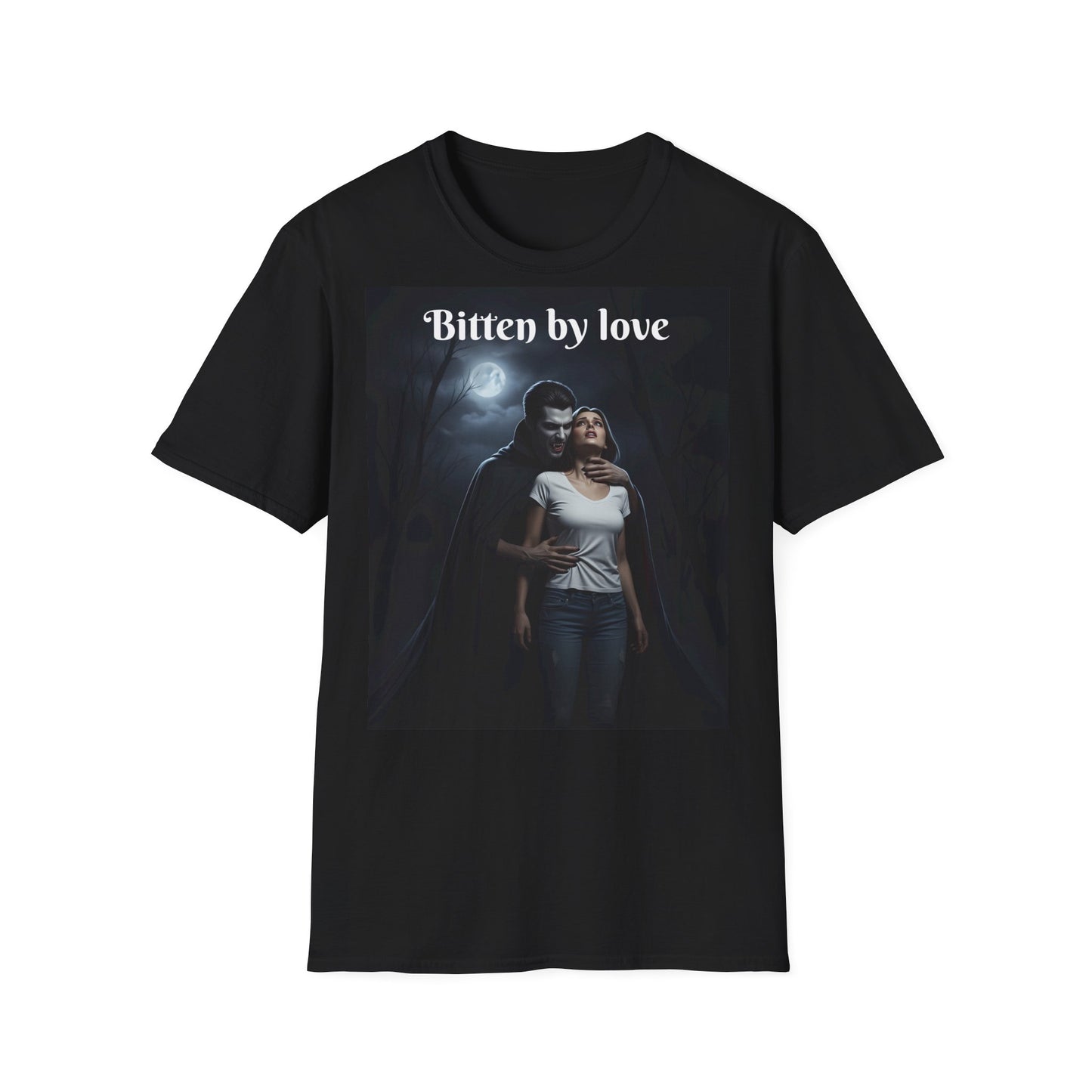 Customizable Unisex Cotton Softstyle Halloween T-Shirt - Romantic Gift, Couple's Apparel, Halloween Costume, Love Story Merchandise, Vintage Graphic Tee