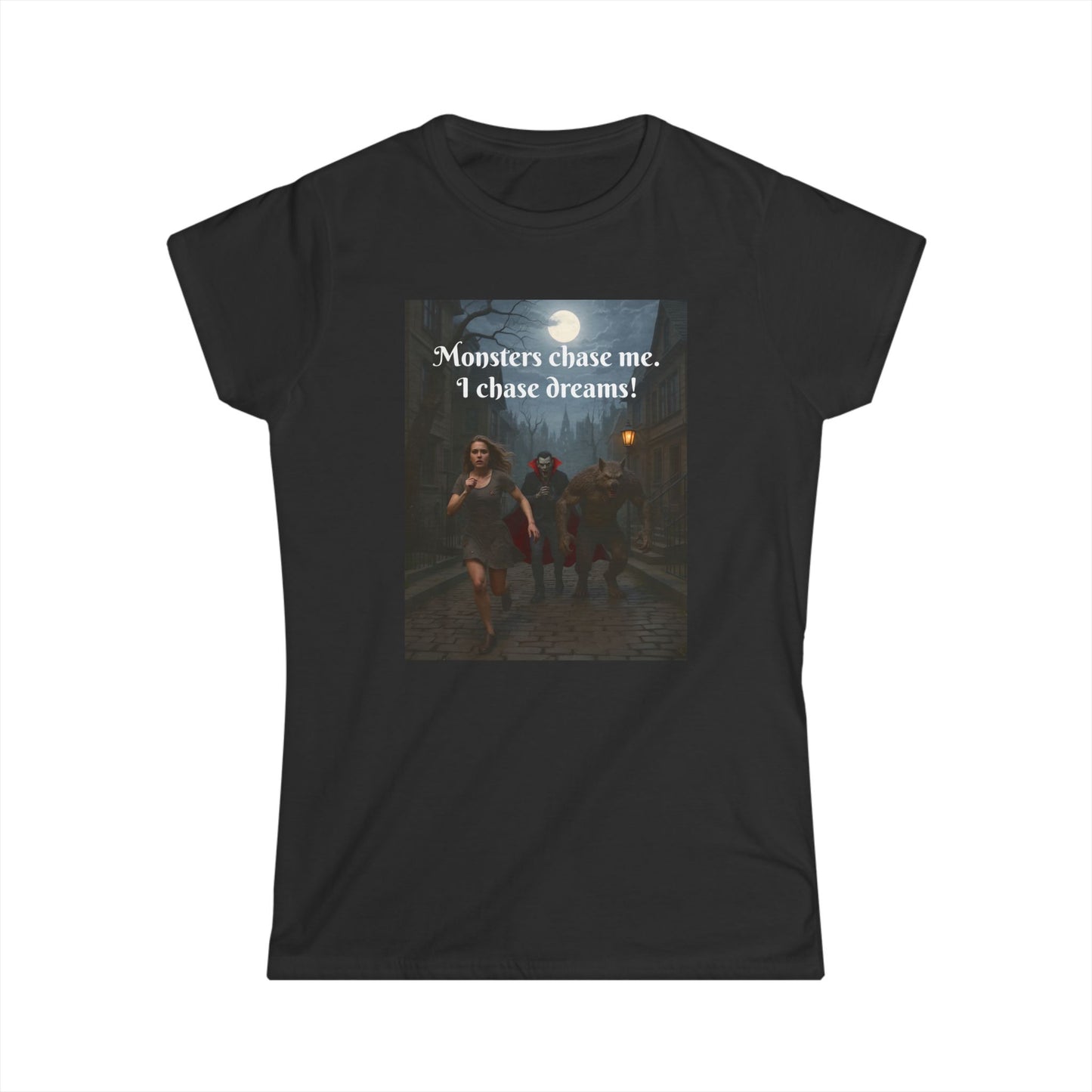 Customizable Woman Cotton Softstyle Halloween T-Shirt - Unique Halloween Apparel..