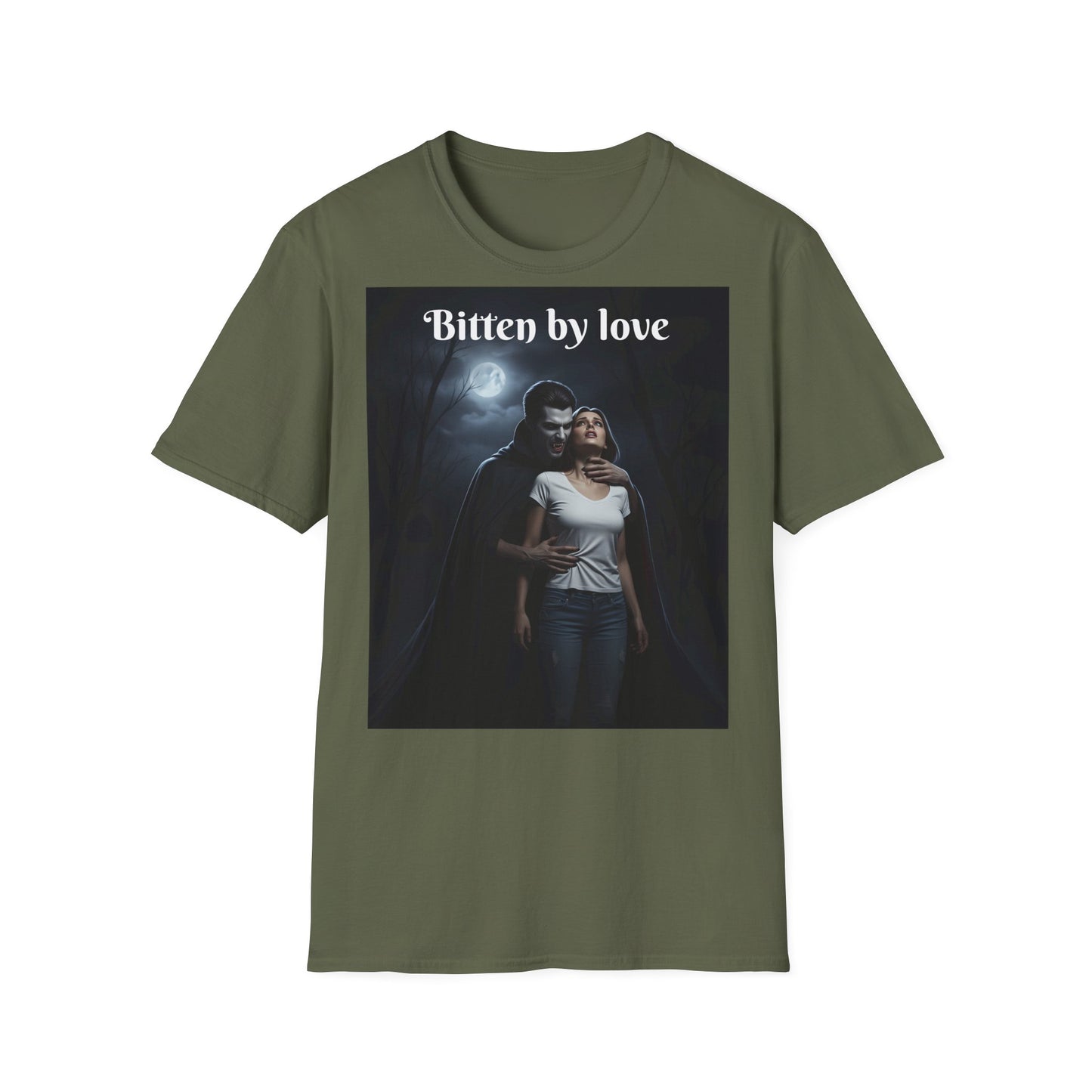 Customizable Unisex Cotton Softstyle Halloween T-Shirt - Romantic Gift, Couple's Apparel, Halloween Costume, Love Story Merchandise, Vintage Graphic Tee