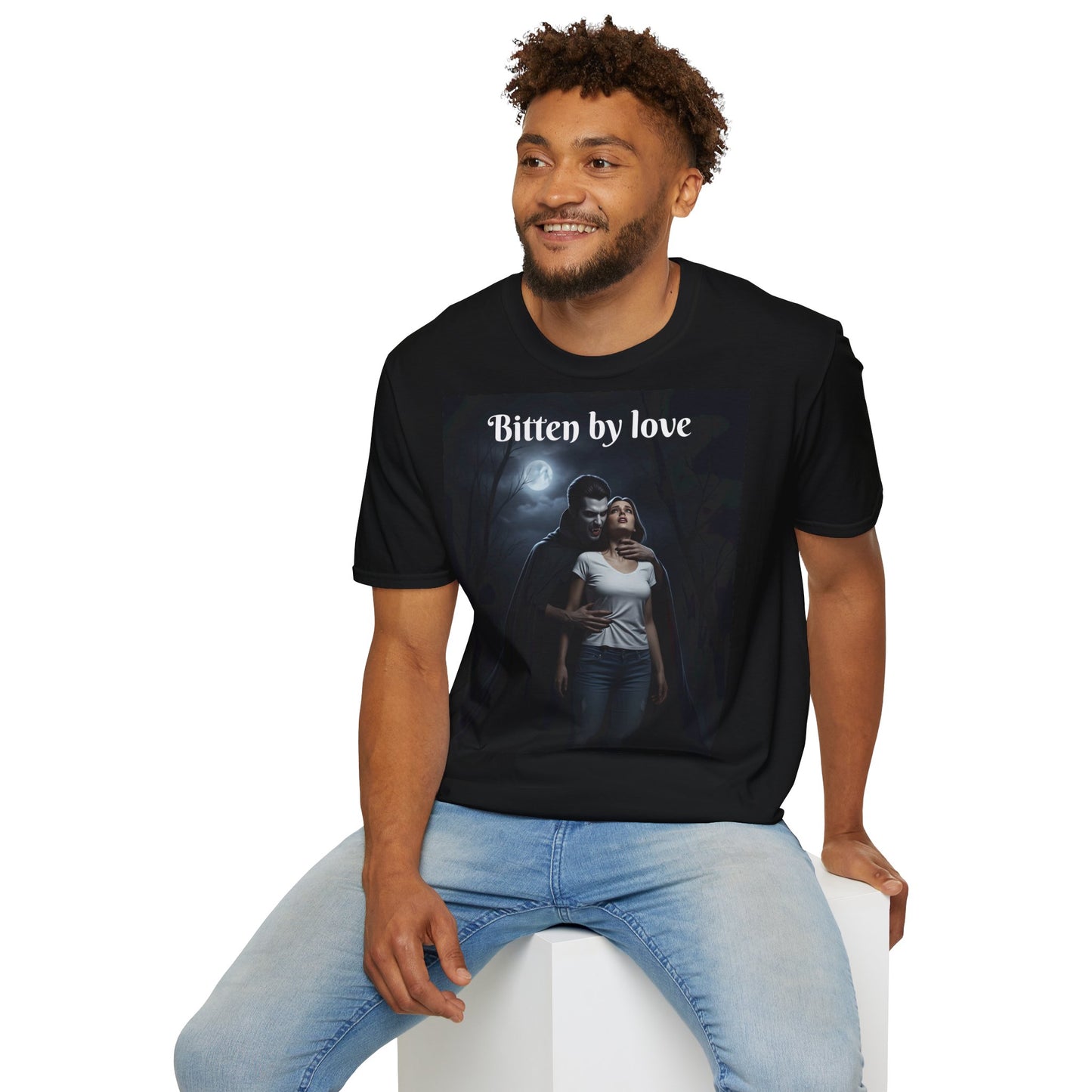 Customizable Unisex Cotton Softstyle Halloween T-Shirt - Romantic Gift, Couple's Apparel, Halloween Costume, Love Story Merchandise, Vintage Graphic Tee
