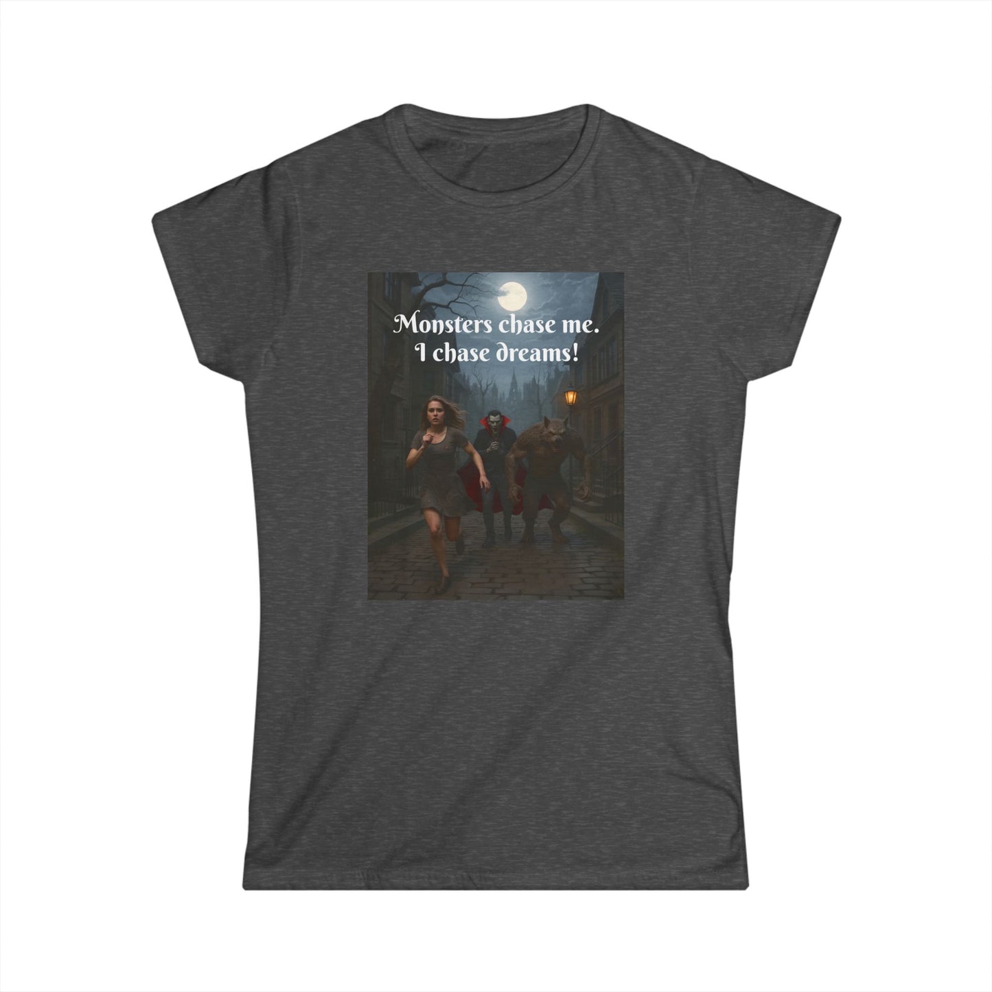 Customizable Woman Cotton Softstyle Halloween T-Shirt - Unique Halloween Apparel..