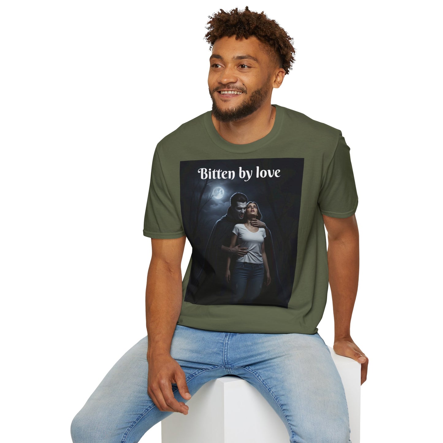 Customizable Unisex Cotton Softstyle Halloween T-Shirt - Romantic Gift, Couple's Apparel, Halloween Costume, Love Story Merchandise, Vintage Graphic Tee