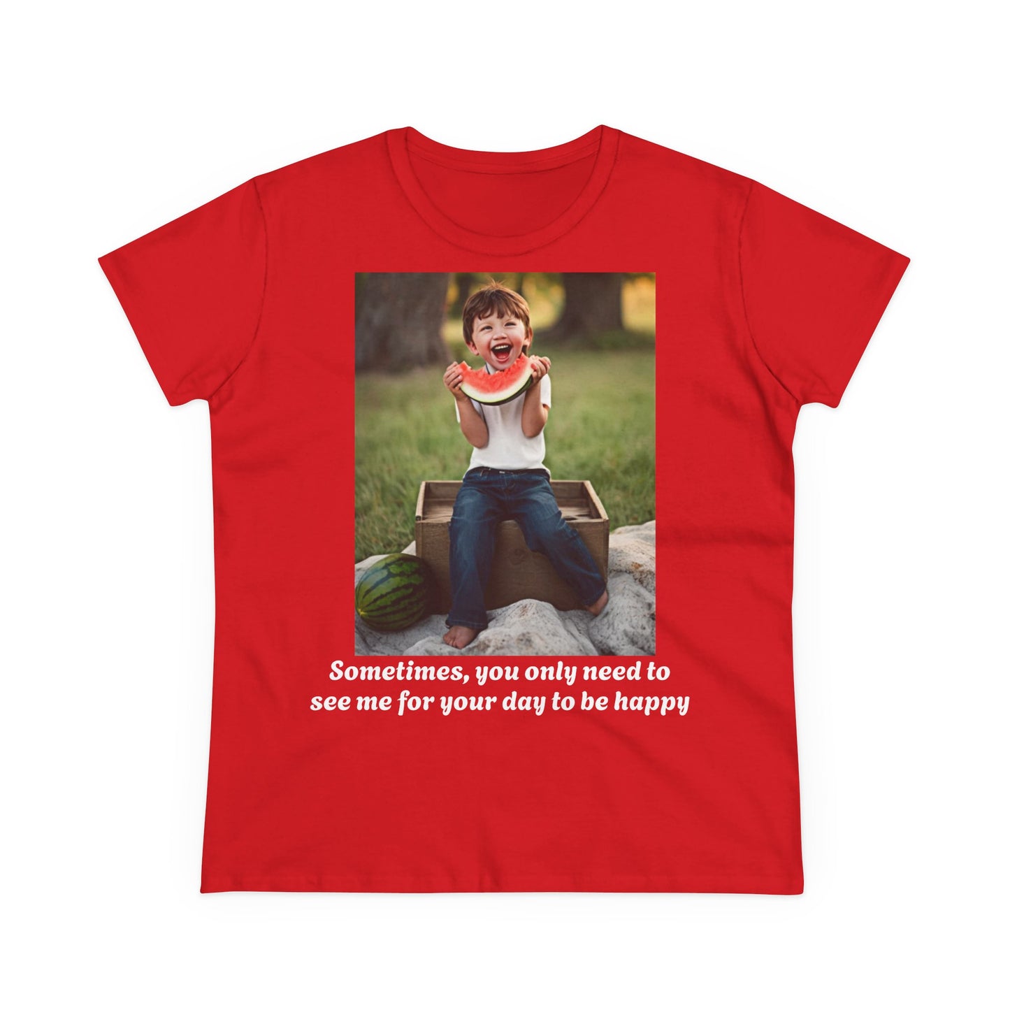 Customizable Women's Midweight Cotton Tee