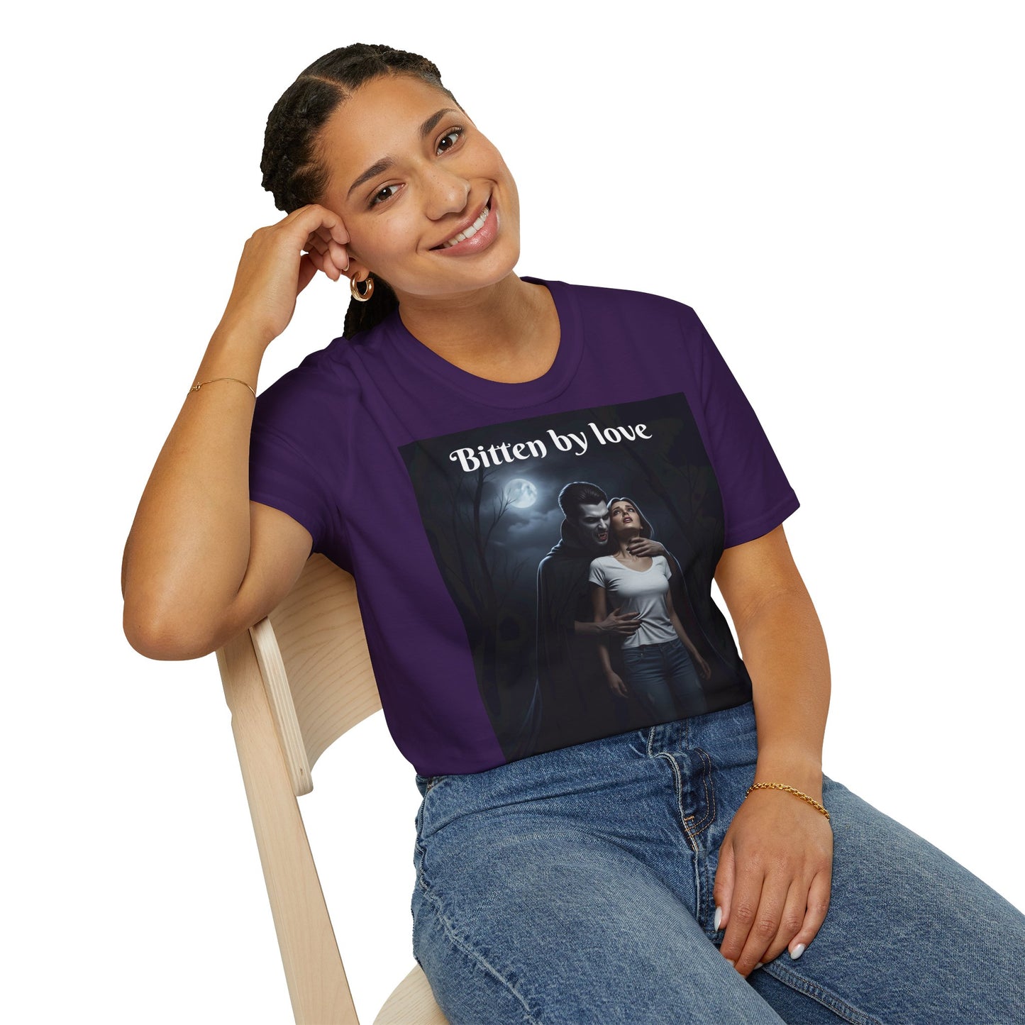 Customizable Unisex Cotton Softstyle Halloween T-Shirt - Romantic Gift, Couple's Apparel, Halloween Costume, Love Story Merchandise, Vintage Graphic Tee