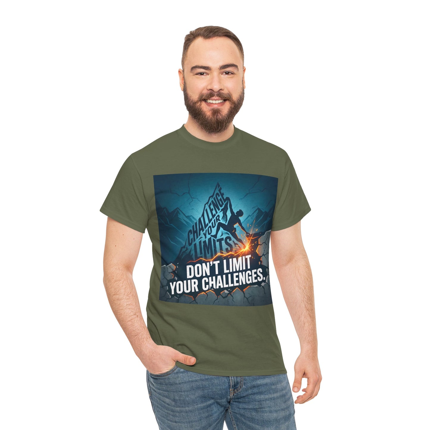 Motivational T-Shirts - "Don't Limit Your Challenges" Inspirational Breakthrough T-Shirt