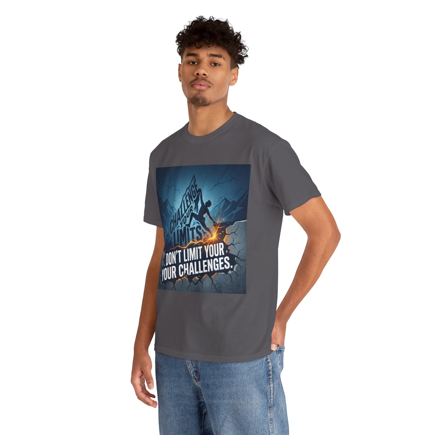Motivational T-Shirts - "Don't Limit Your Challenges" Inspirational Breakthrough T-Shirt