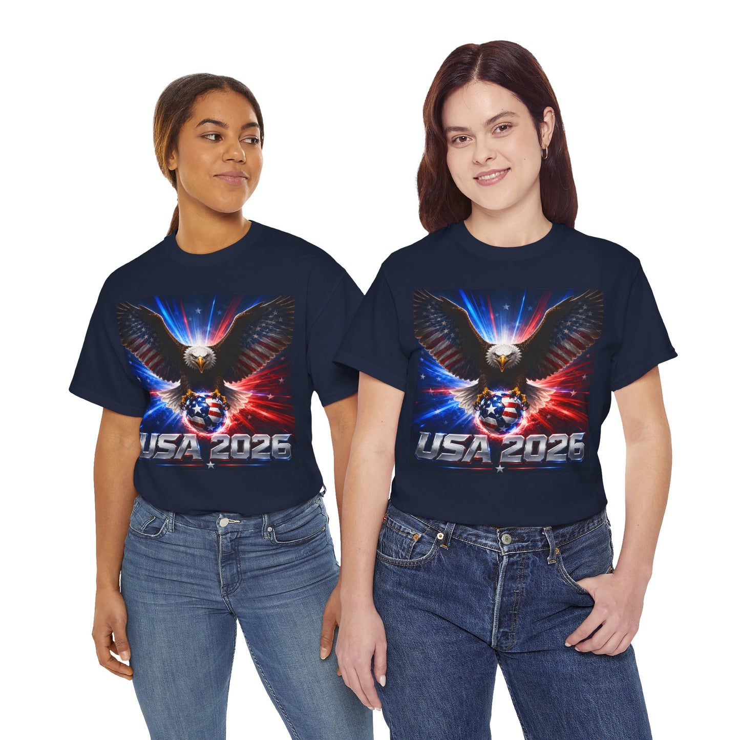 USA 2026 World Cup T-Shirt — USA Fans American Flag Design
