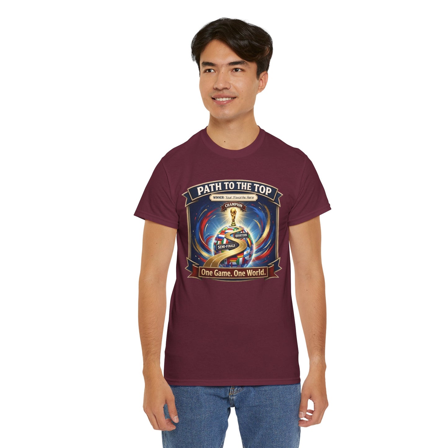 World Cup 2026 Cotton T-Shirt — “One Game. One World”