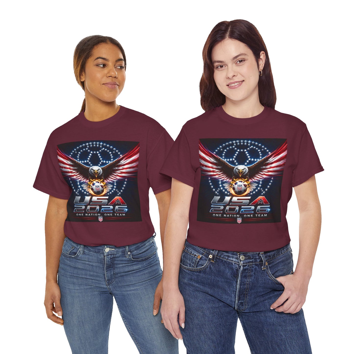 USA 2026 World Cup T-Shirt —  One Nation One Team cotton T-Shirt