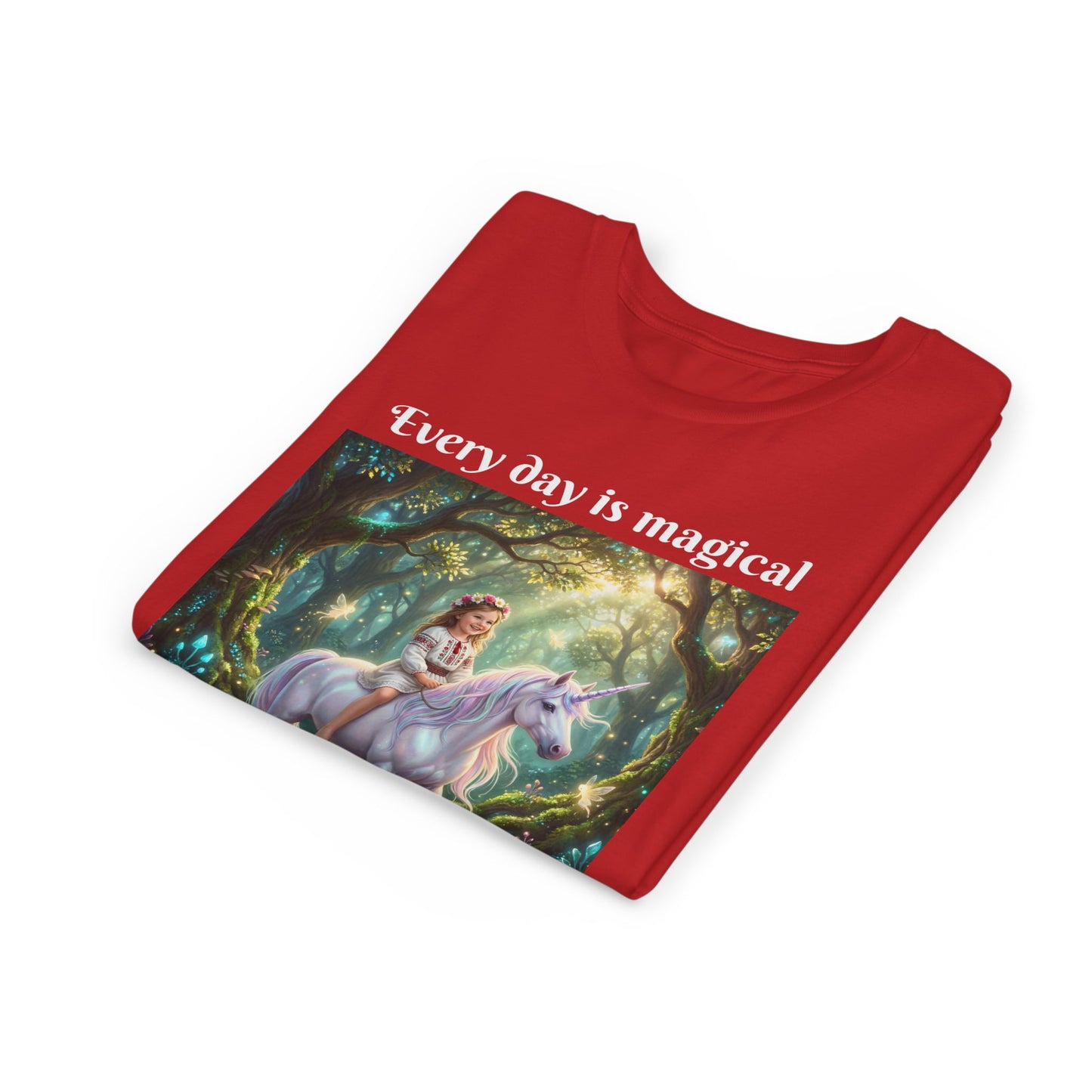 Custom T-Shirt "Princess on Unicorn" – Personalized with your Child Face
