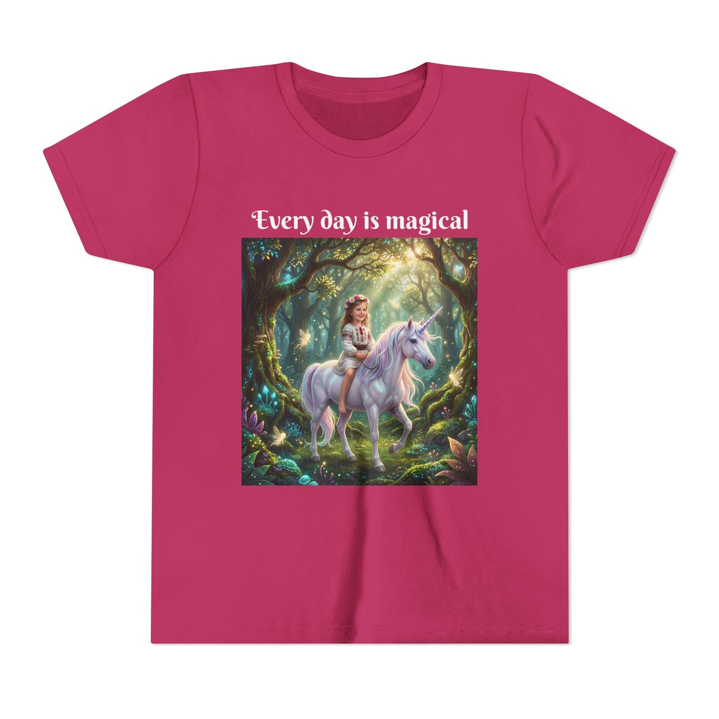 Custom T-Shirt "Princess on Unicorn" – Personalized with your Child Face