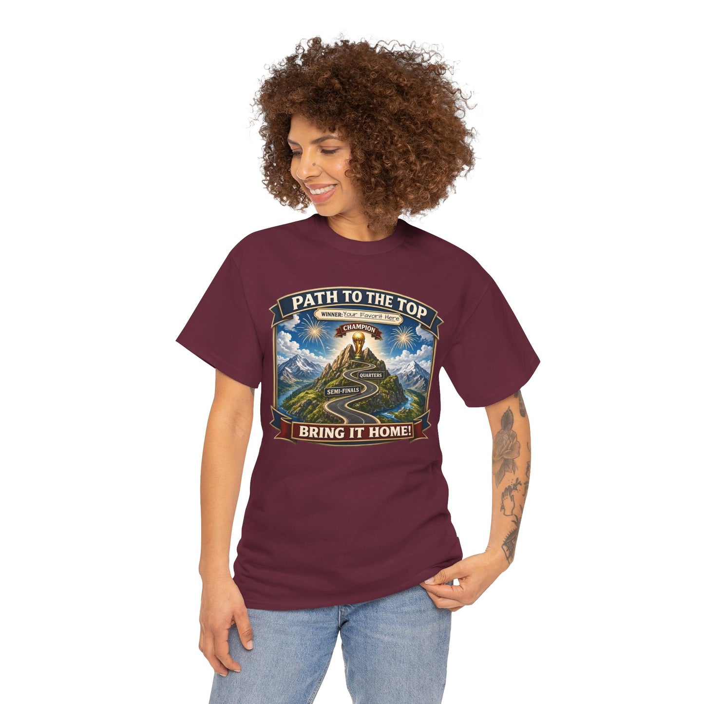 World Cup 2026 Cotton T-Shirt — “Your Favorite at the Top”