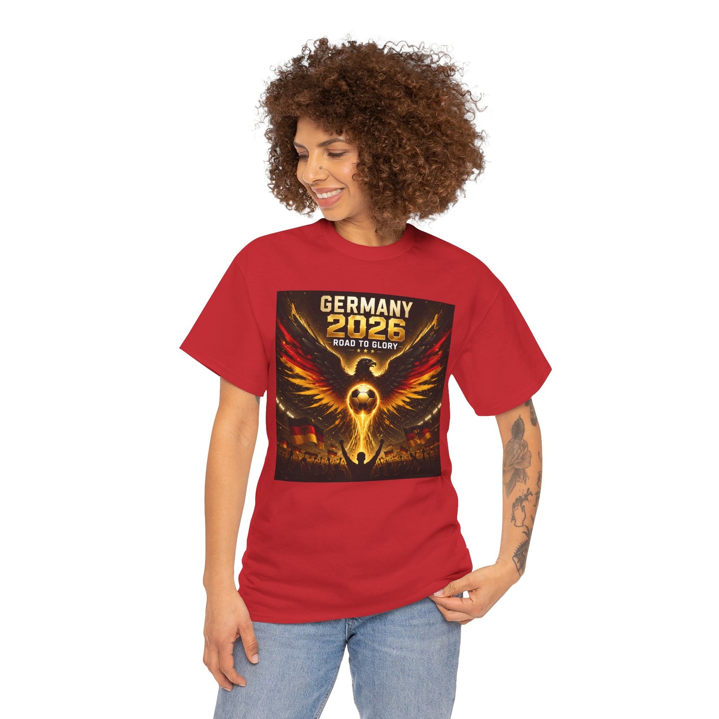 USA 2026 World Cup T-Shirt - Germany 2026 — Flaming Phoenix Football Fan Tee