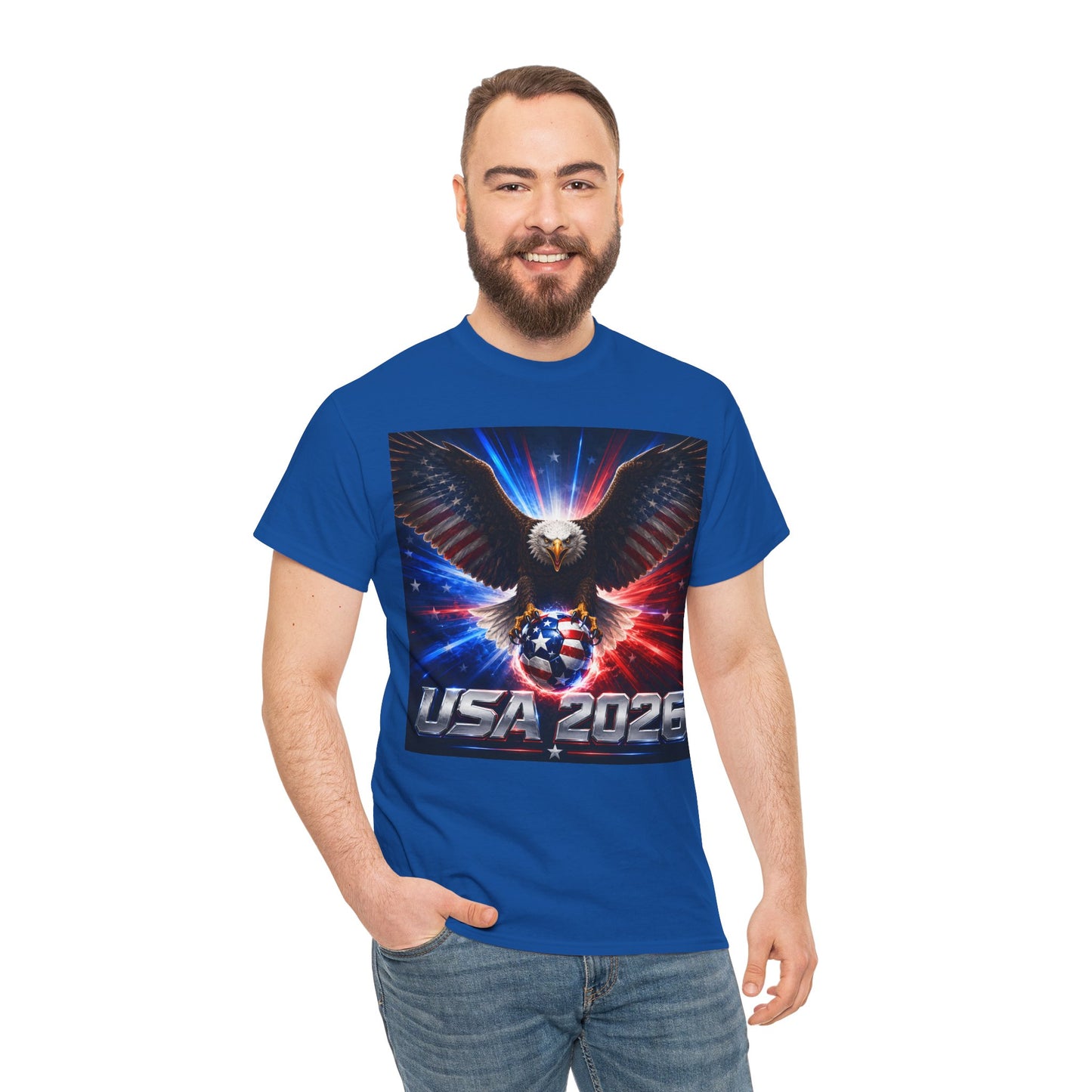 USA 2026 World Cup T-Shirt — USA Fans American Flag Design