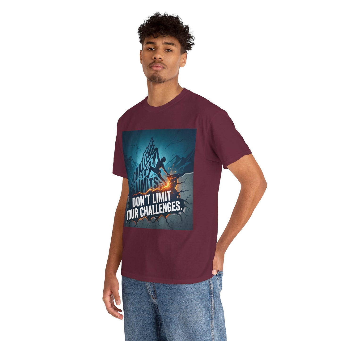 Motivational T-Shirts - "Don't Limit Your Challenges" Inspirational Breakthrough T-Shirt
