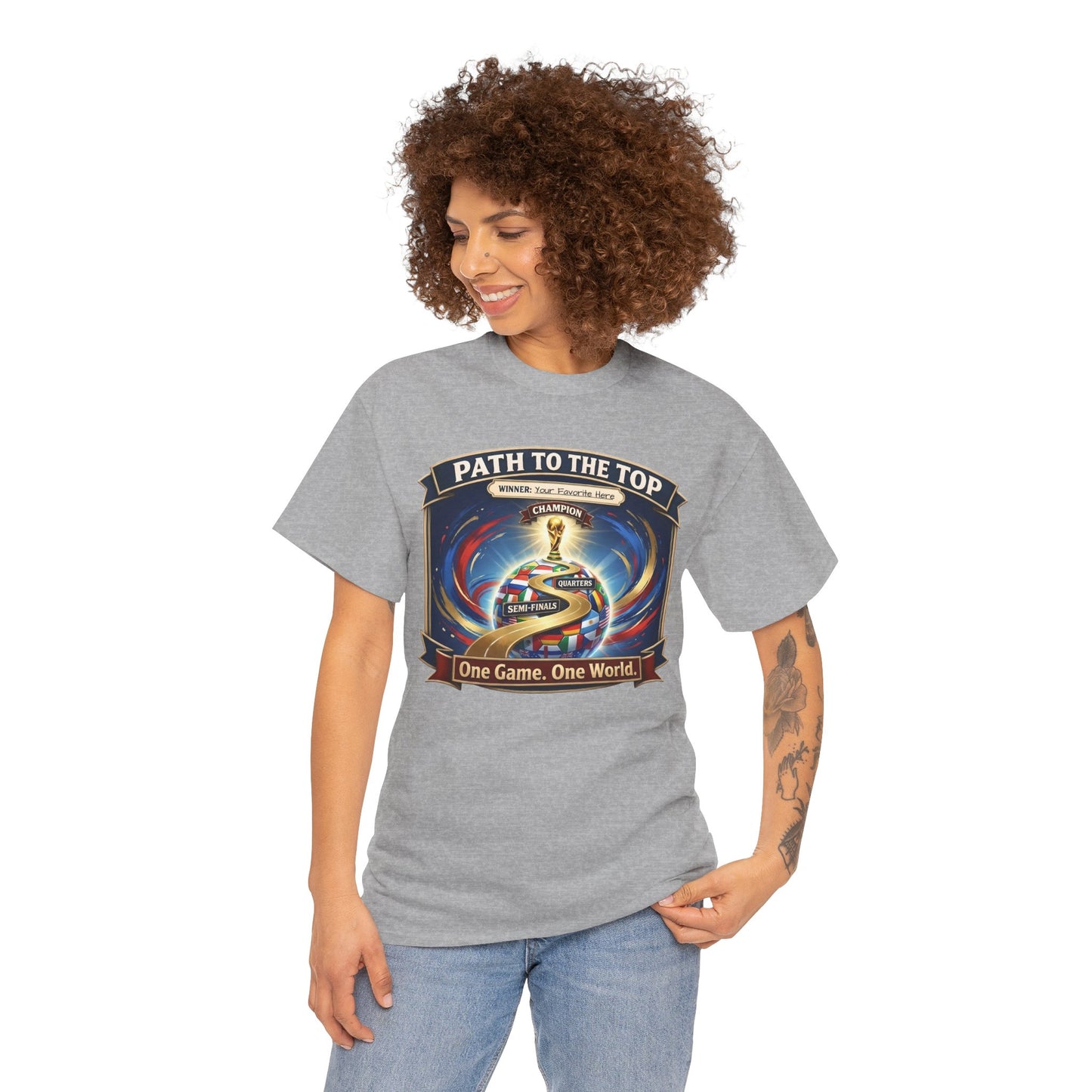 World Cup 2026 Cotton T-Shirt — “One Game. One World”