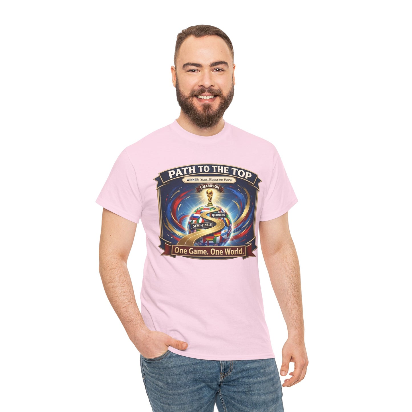 World Cup 2026 Cotton T-Shirt — “One Game. One World”