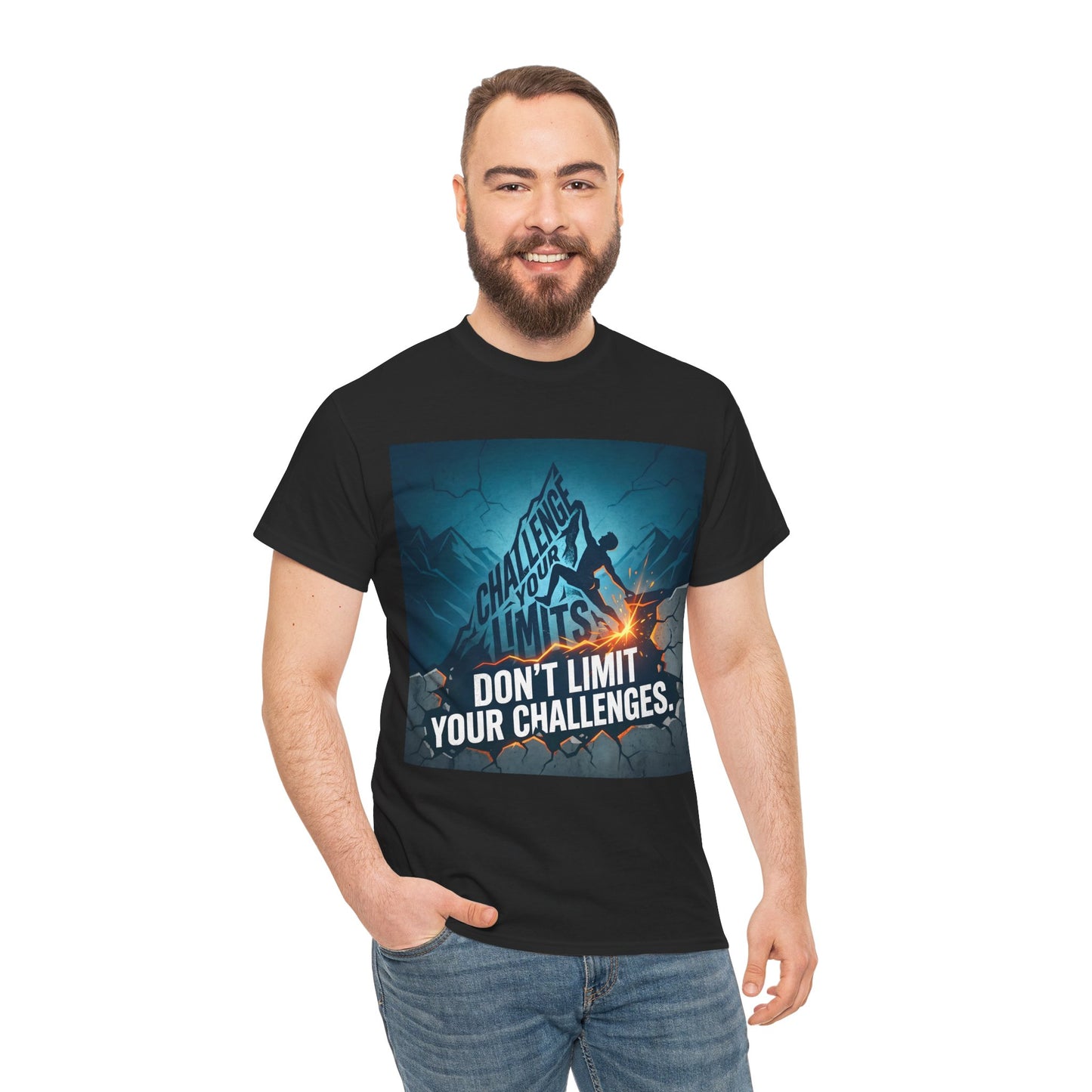 Motivational T-Shirts - "Don't Limit Your Challenges" Inspirational Breakthrough T-Shirt