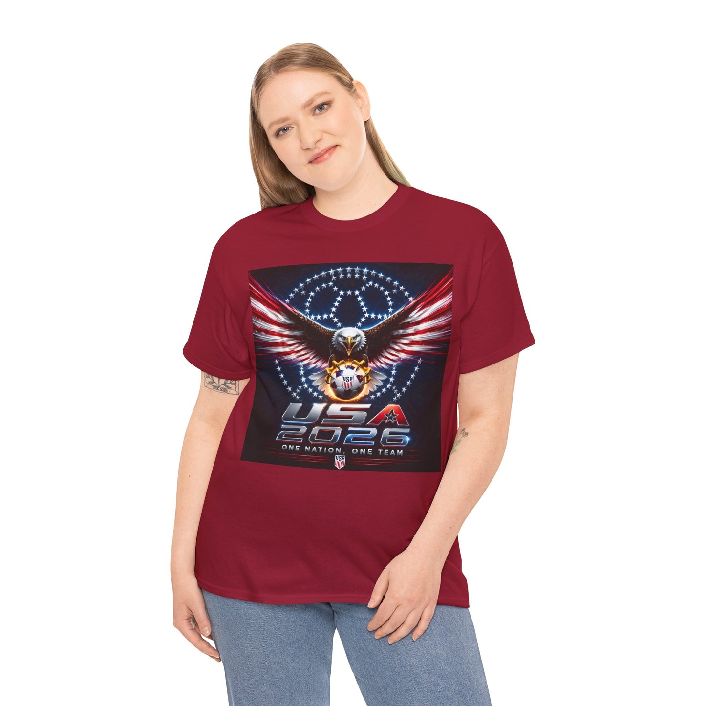 USA 2026 World Cup T-Shirt —  One Nation One Team cotton T-Shirt