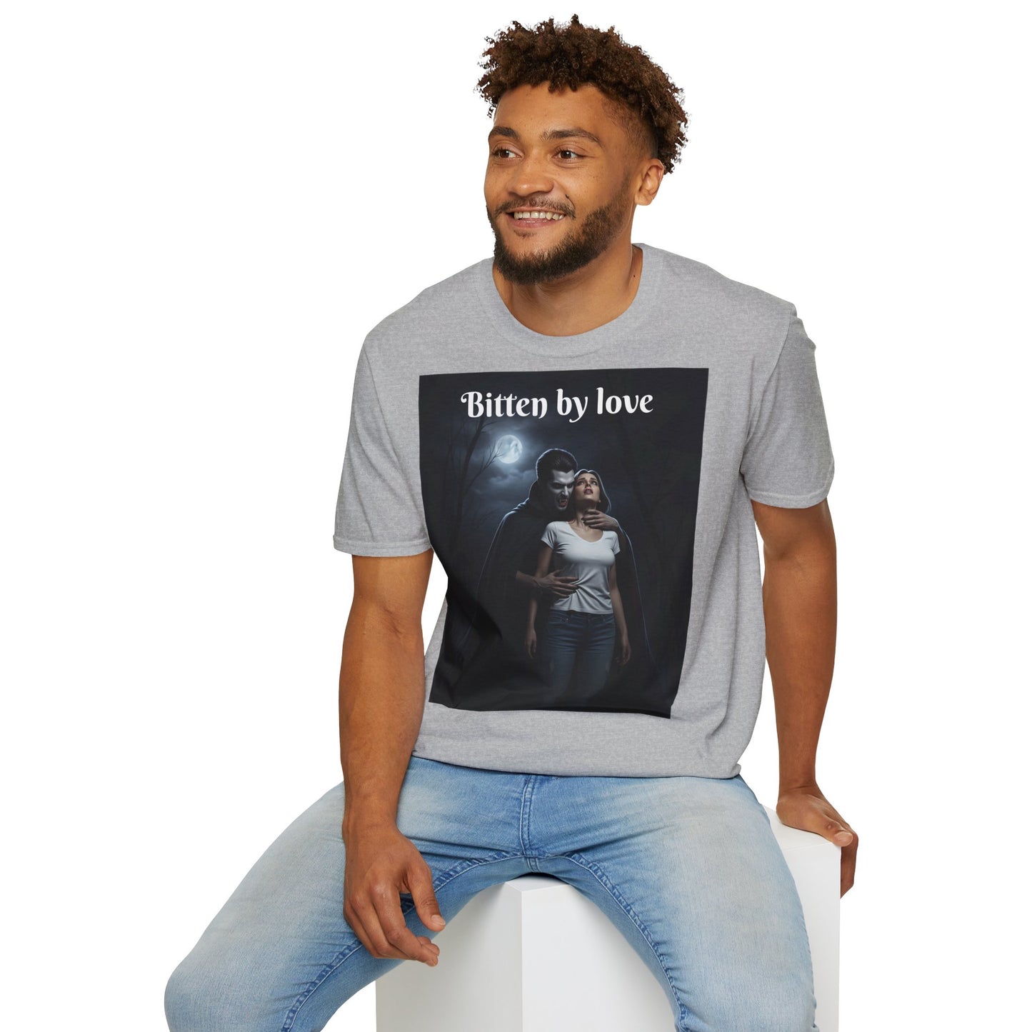Customizable Unisex Cotton Softstyle Halloween T-Shirt - Romantic Gift, Couple's Apparel, Halloween Costume, Love Story Merchandise, Vintage Graphic Tee