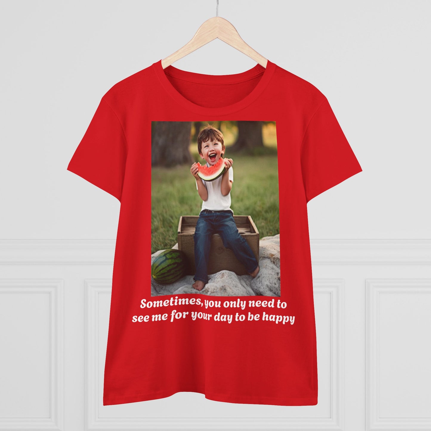 Customizable Women's Midweight Cotton Tee