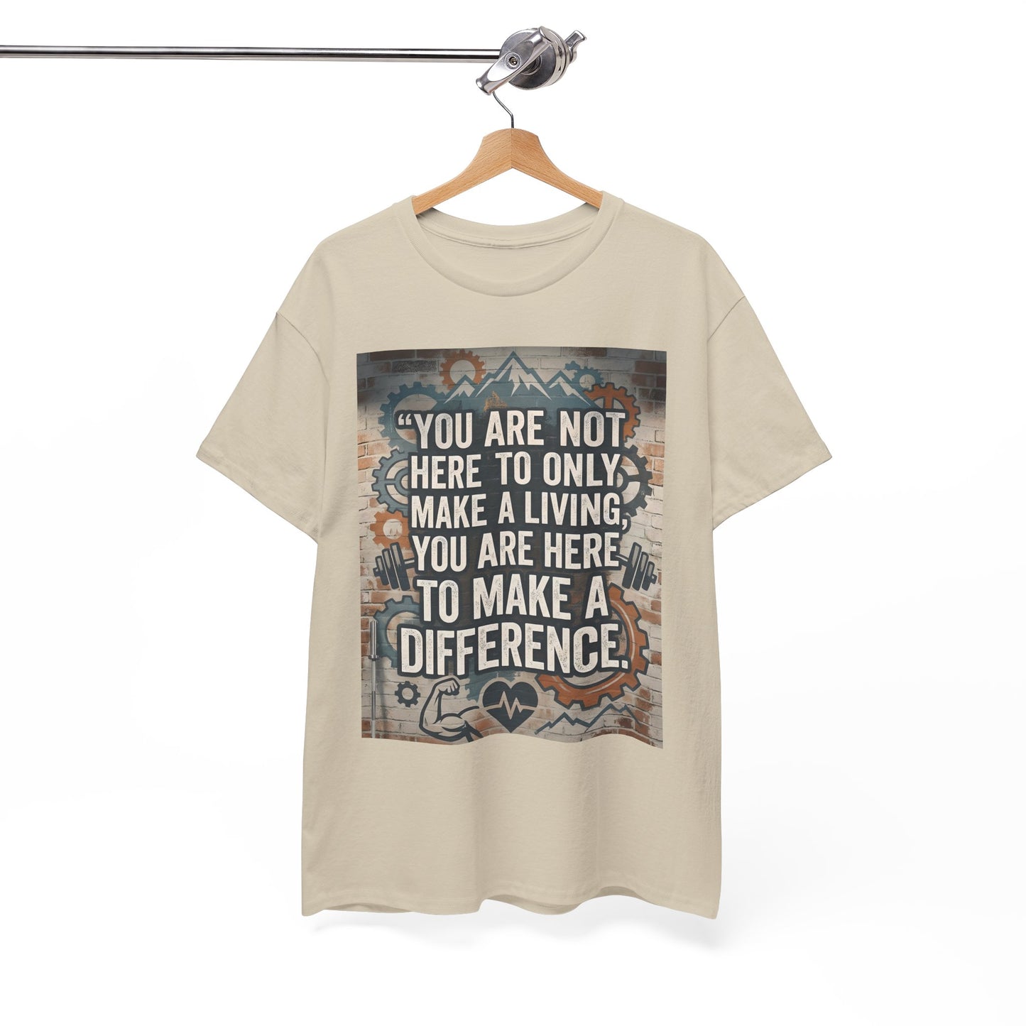 "Make a Difference" T-Shirt — Inspirational Quote Graphic T-Shirt