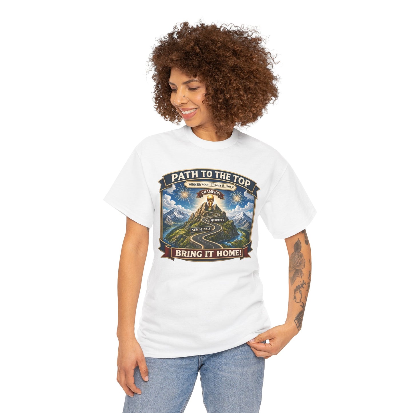 World Cup 2026 Cotton T-Shirt — “Your Favorite at the Top”