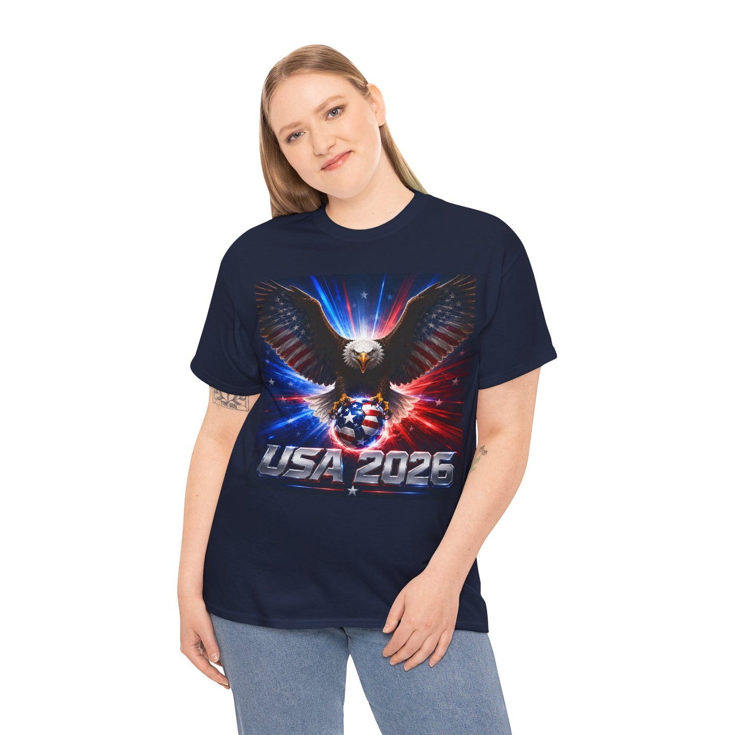 USA 2026 World Cup T-Shirt — USA Fans American Flag Design
