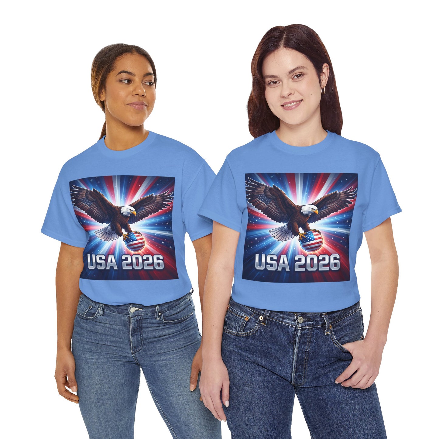 USA 2026 World Cup T-Shirt — Patriotic American Flag Design