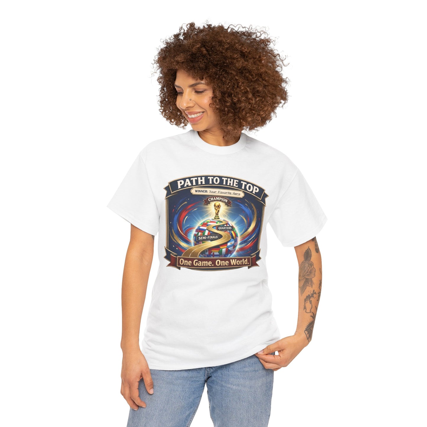 World Cup 2026 Cotton T-Shirt — “One Game. One World”