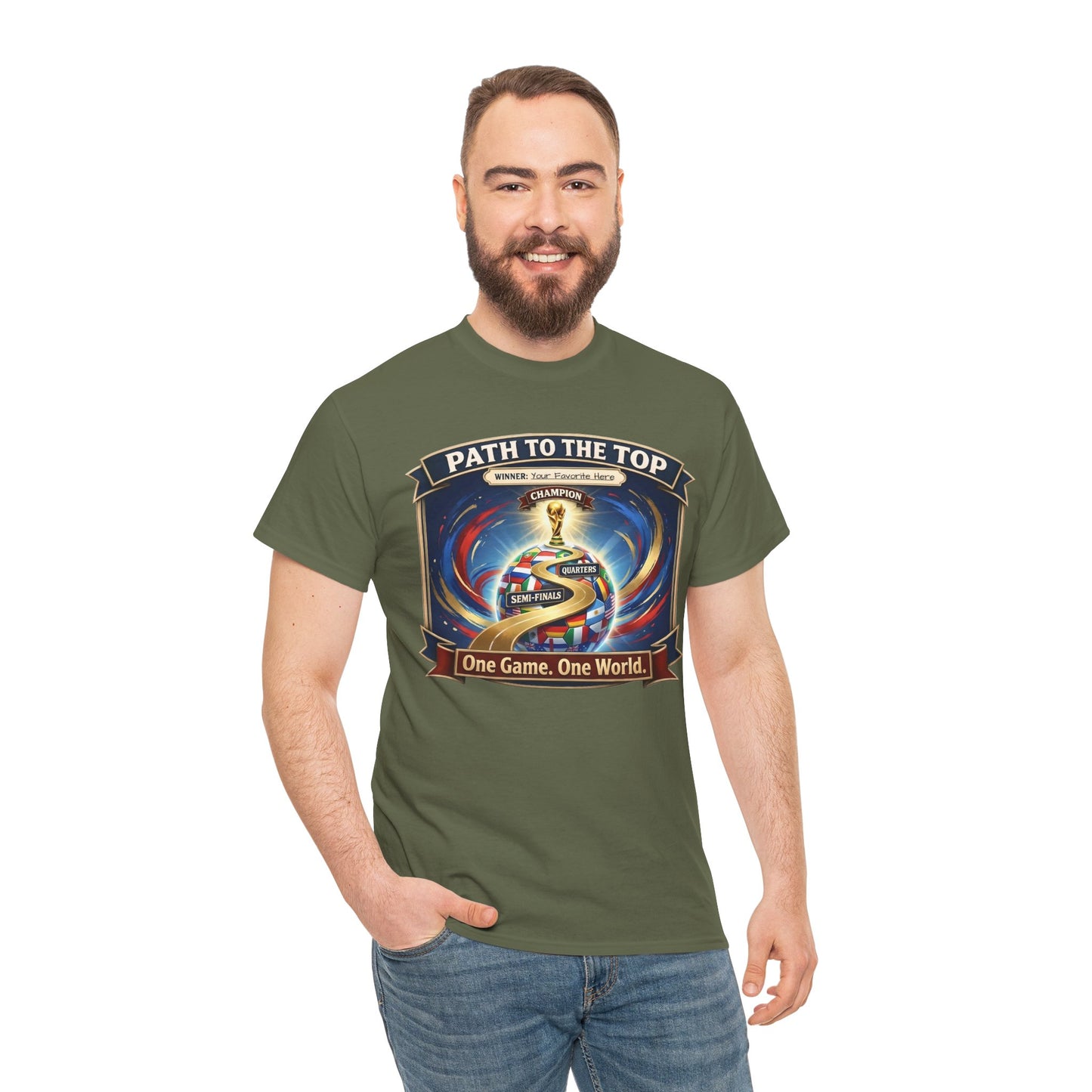 World Cup 2026 Cotton T-Shirt — “One Game. One World”