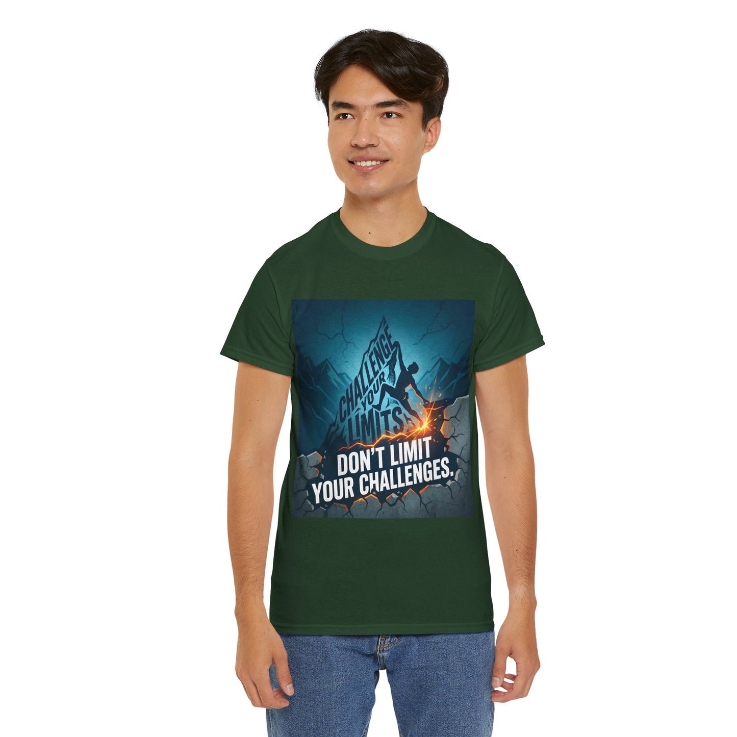 Motivational T-Shirts - "Don't Limit Your Challenges" Inspirational Breakthrough T-Shirt