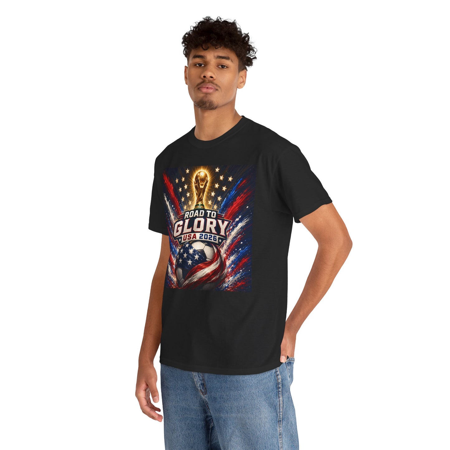USA 2026 World Cup T-Shirt - Road to Glory Soccer Cotton T-Shirt