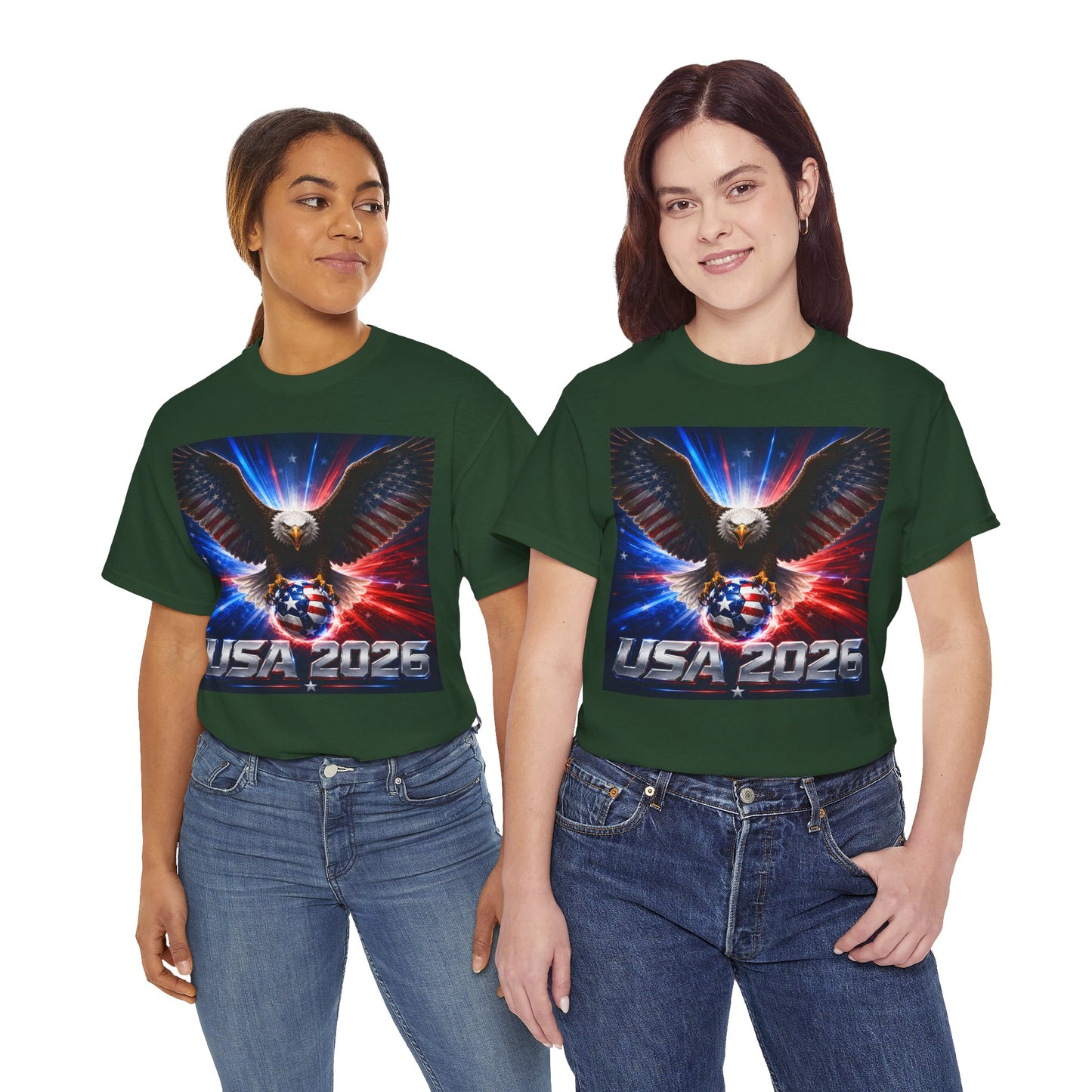 USA 2026 World Cup T-Shirt — USA Fans American Flag Design