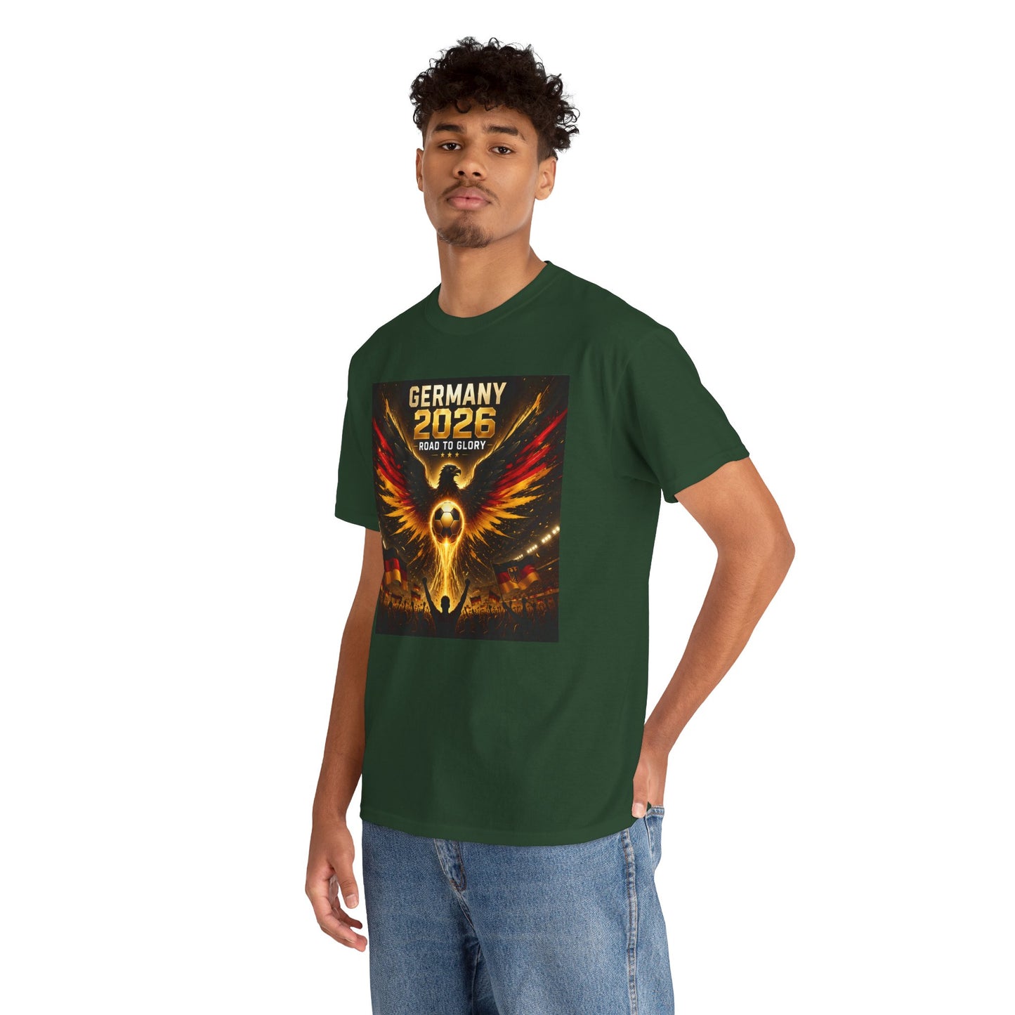 USA 2026 World Cup T-Shirt - Germany 2026 — Flaming Phoenix Football Fan Tee
