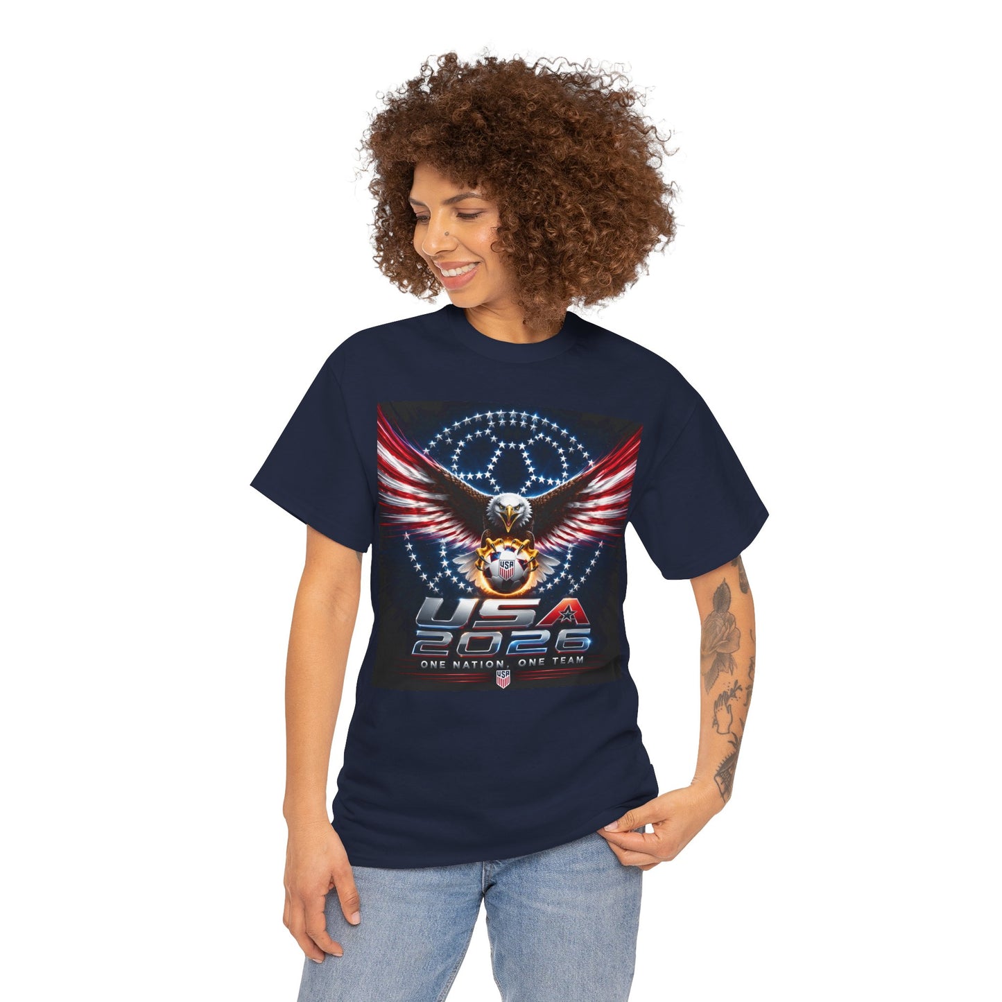 USA 2026 World Cup T-Shirt —  One Nation One Team cotton T-Shirt