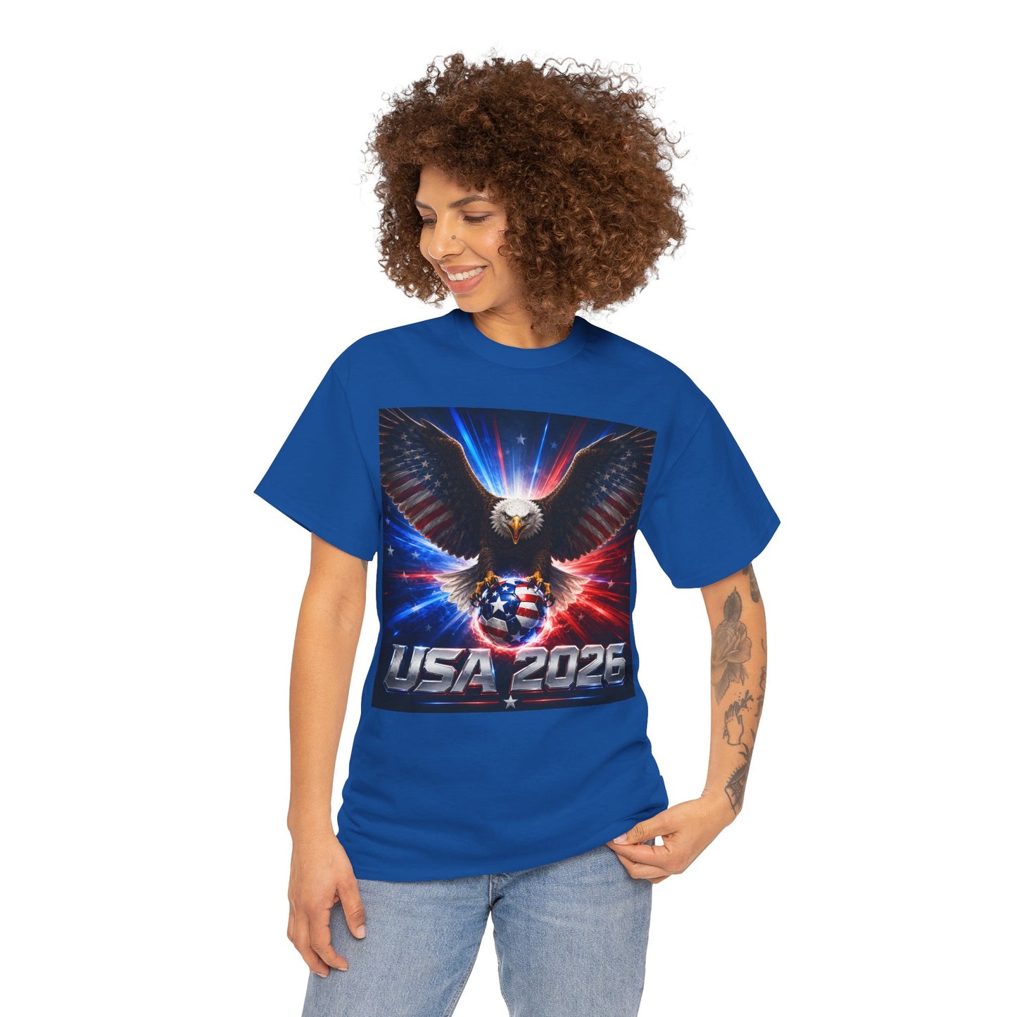 USA 2026 World Cup T-Shirt — USA Fans American Flag Design