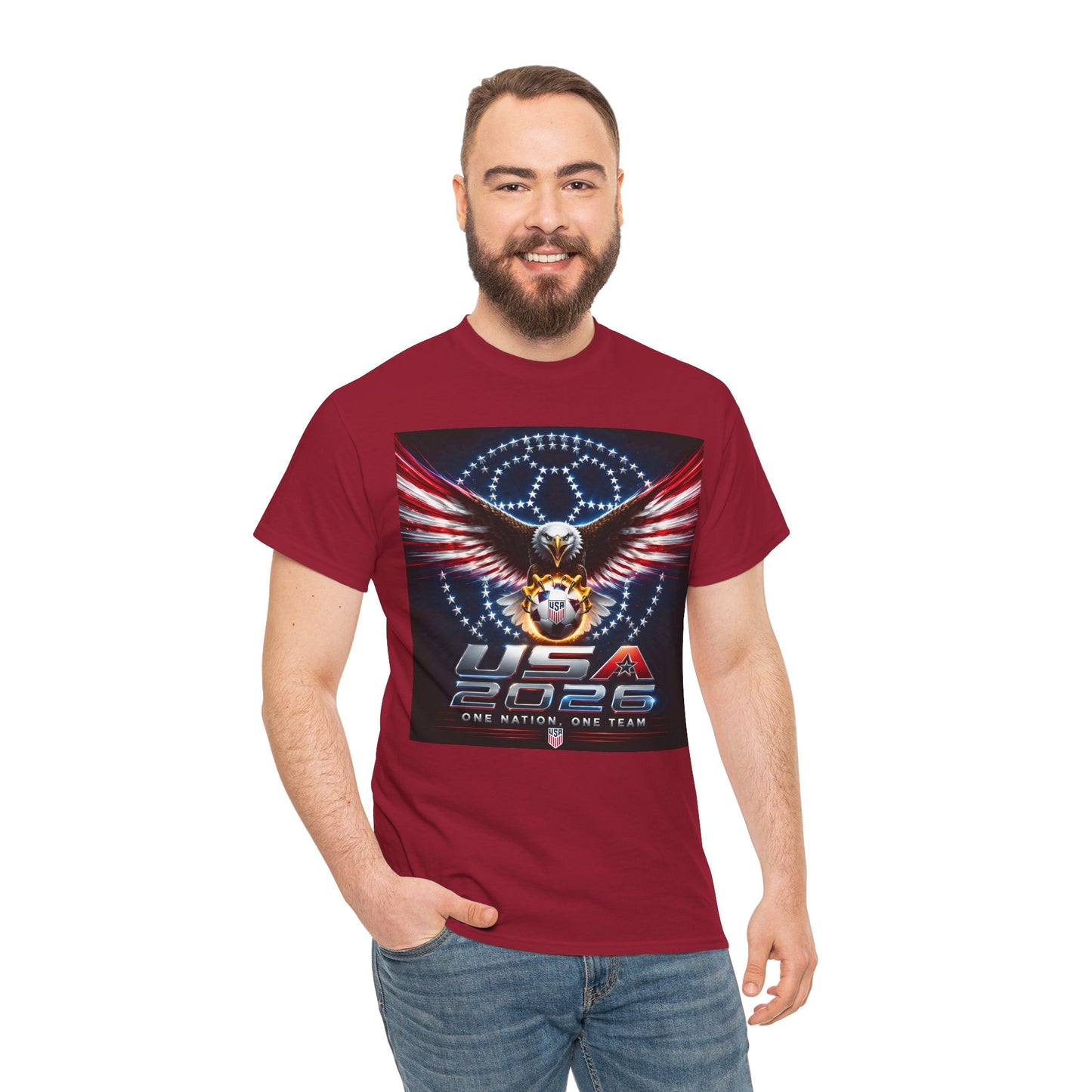 USA 2026 World Cup T-Shirt —  One Nation One Team cotton T-Shirt