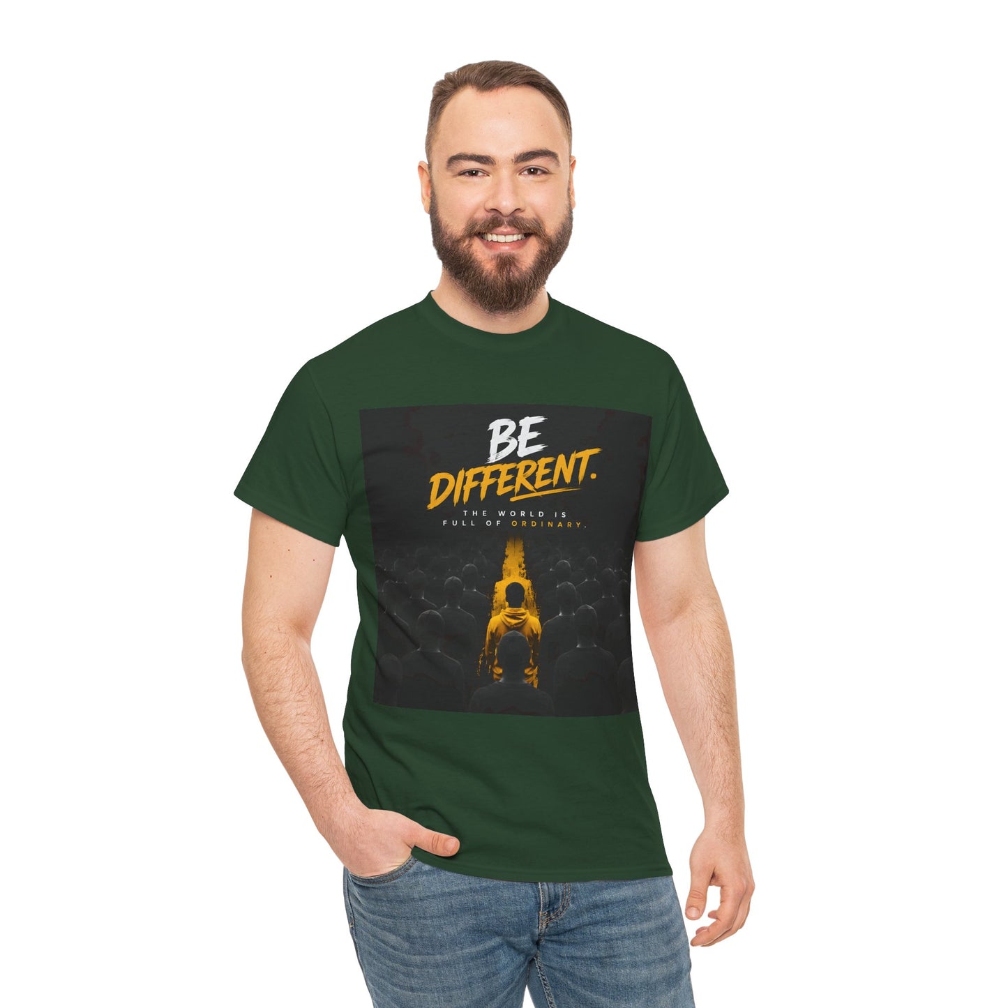 Motivational T-Shirts  "Be Different"  — Inspirational Graphic Cotton T-Shirt