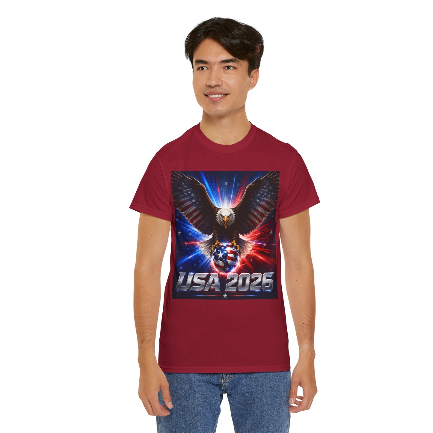 USA 2026 World Cup T-Shirt — USA Fans American Flag Design