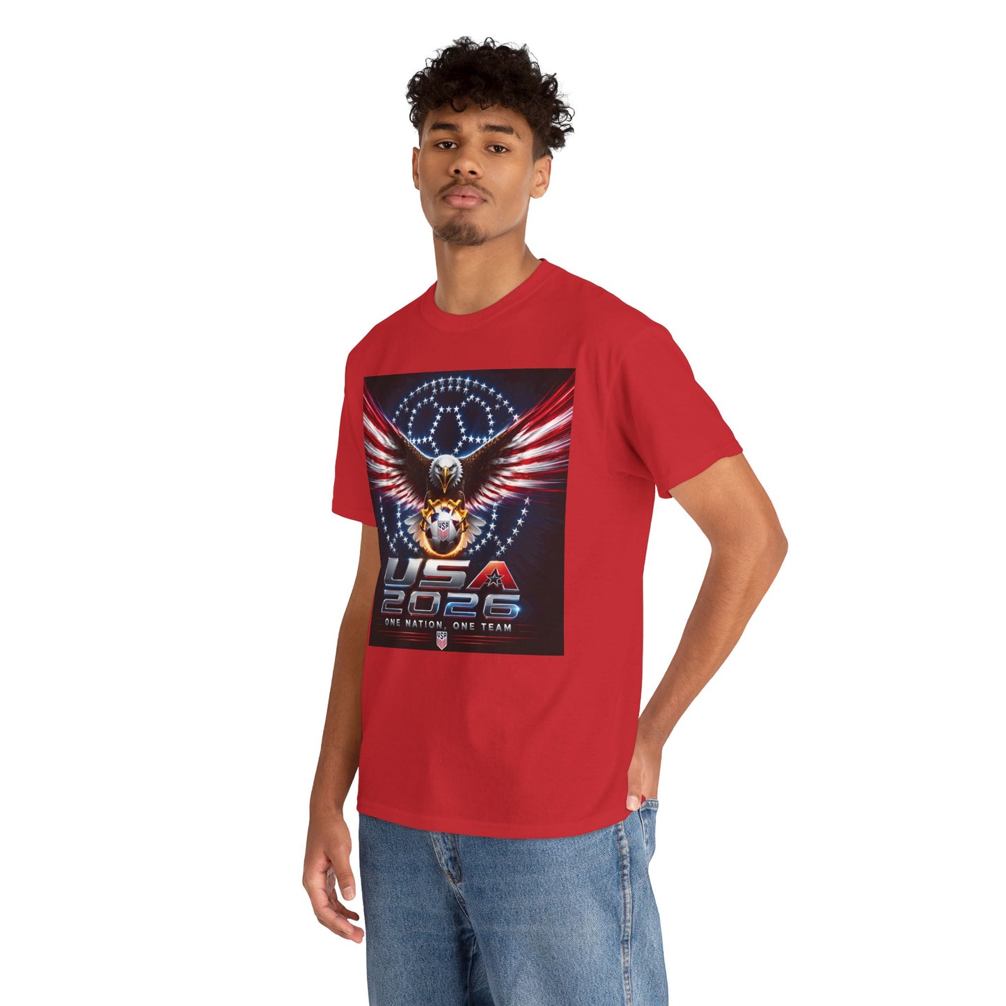 USA 2026 World Cup T-Shirt —  One Nation One Team cotton T-Shirt